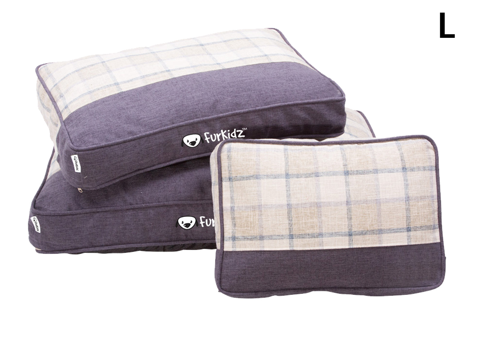 FurKidz Pet Mattress Linen Double Colour Beige/Brown