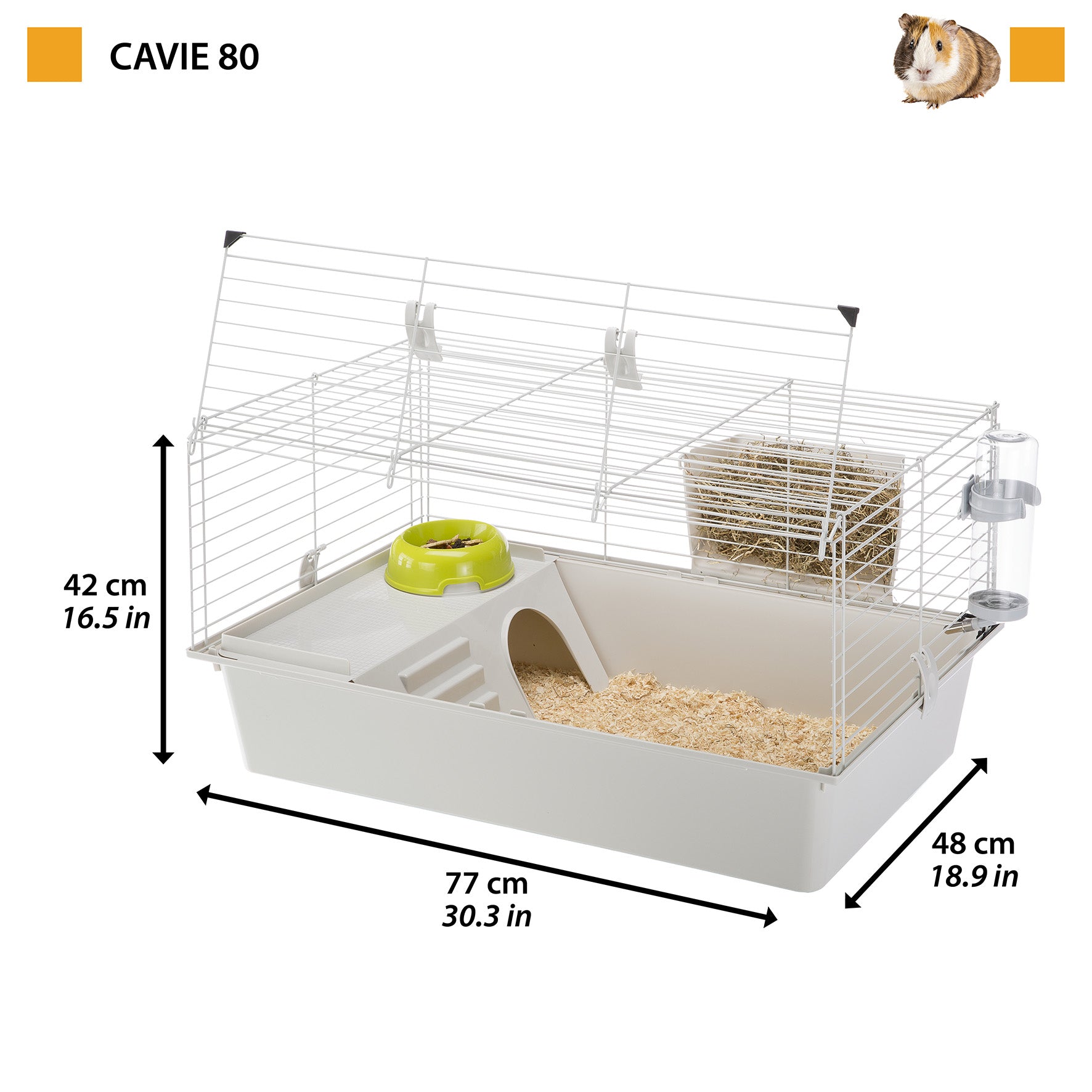 Ferplast Cavie 80 Guinea Pig Cage with Opening Door 03