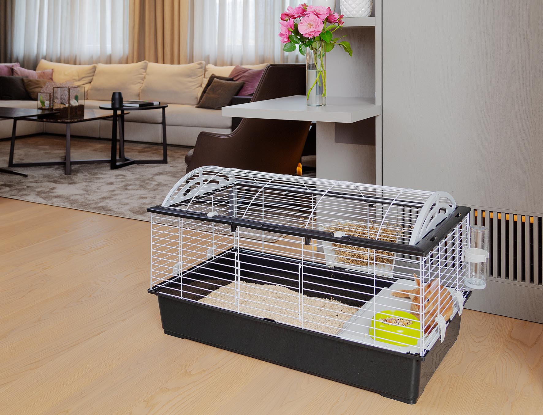 Ferplast Casita 100 Rabbits and Guinea Pigs Cage 08