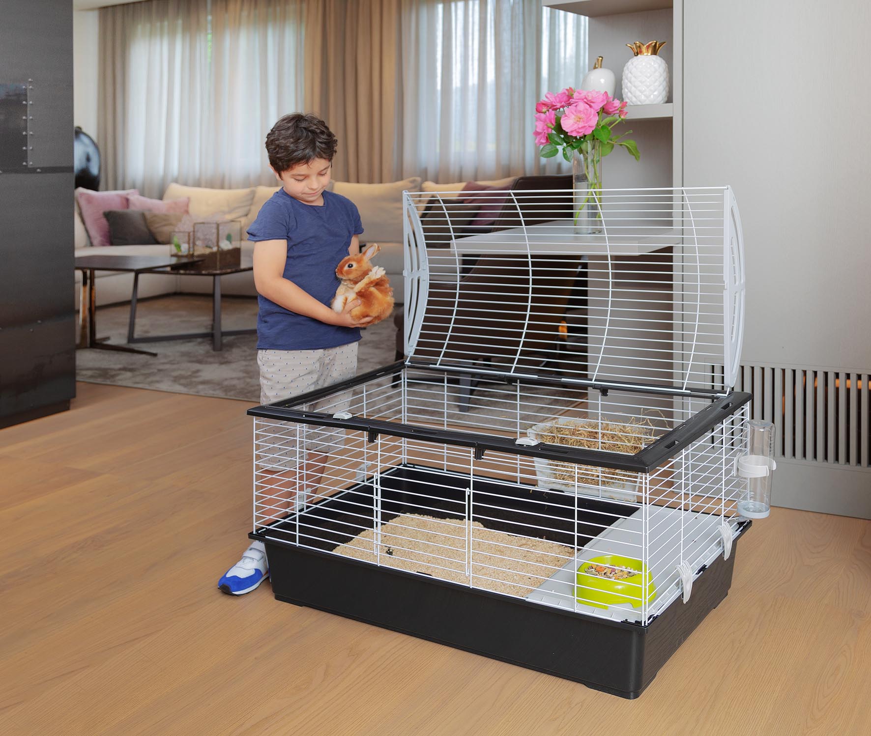 Ferplast Casita 100 Rabbits and Guinea Pigs Cage 10