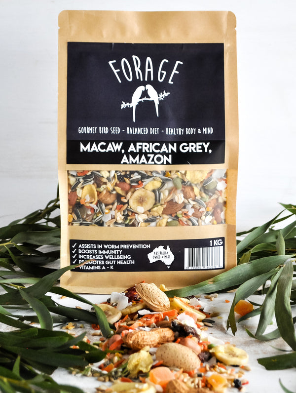 Forage Macaw & African Grey & Amazon 1kg