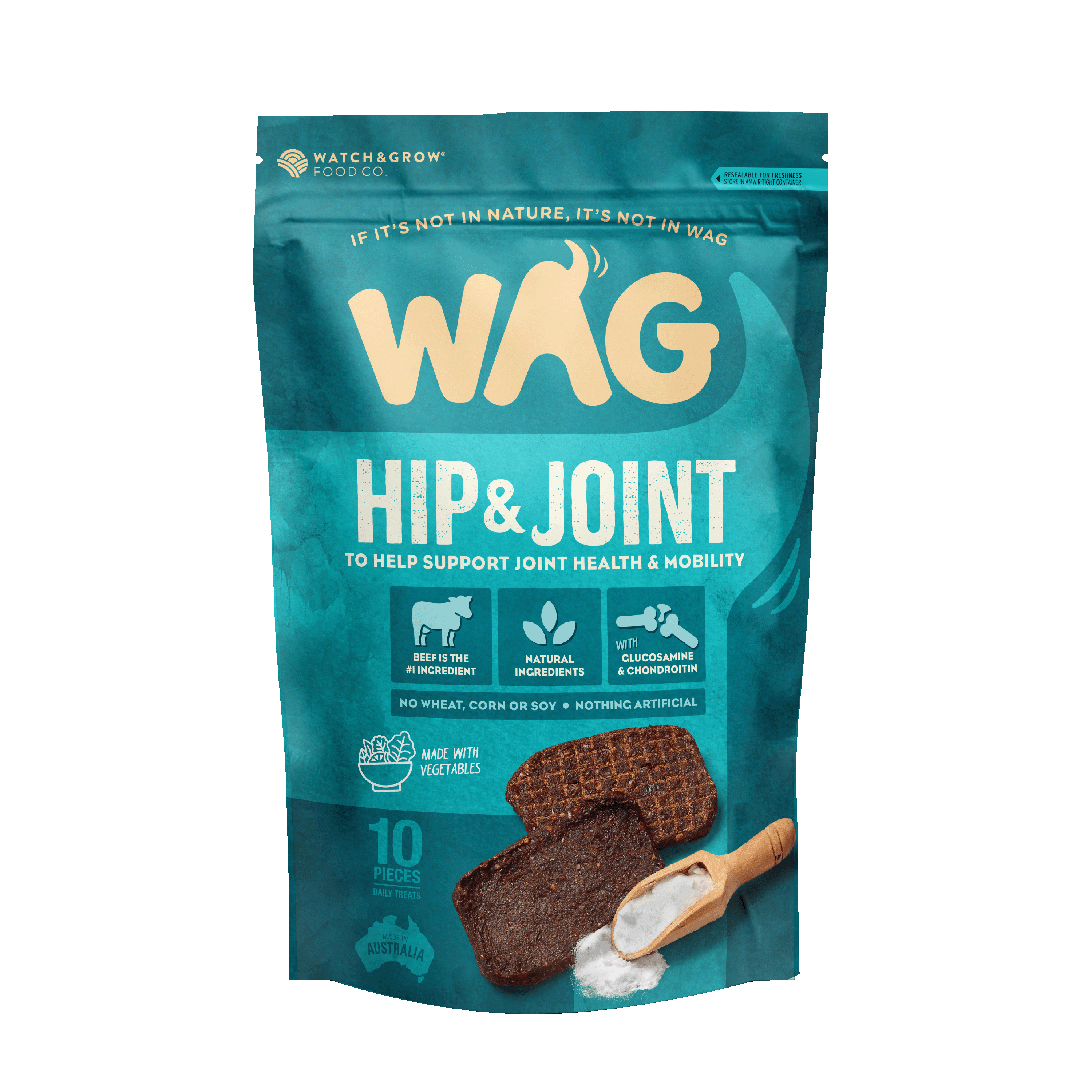WAG Hip & Joint Kangaroo Jerky - 10 Pack