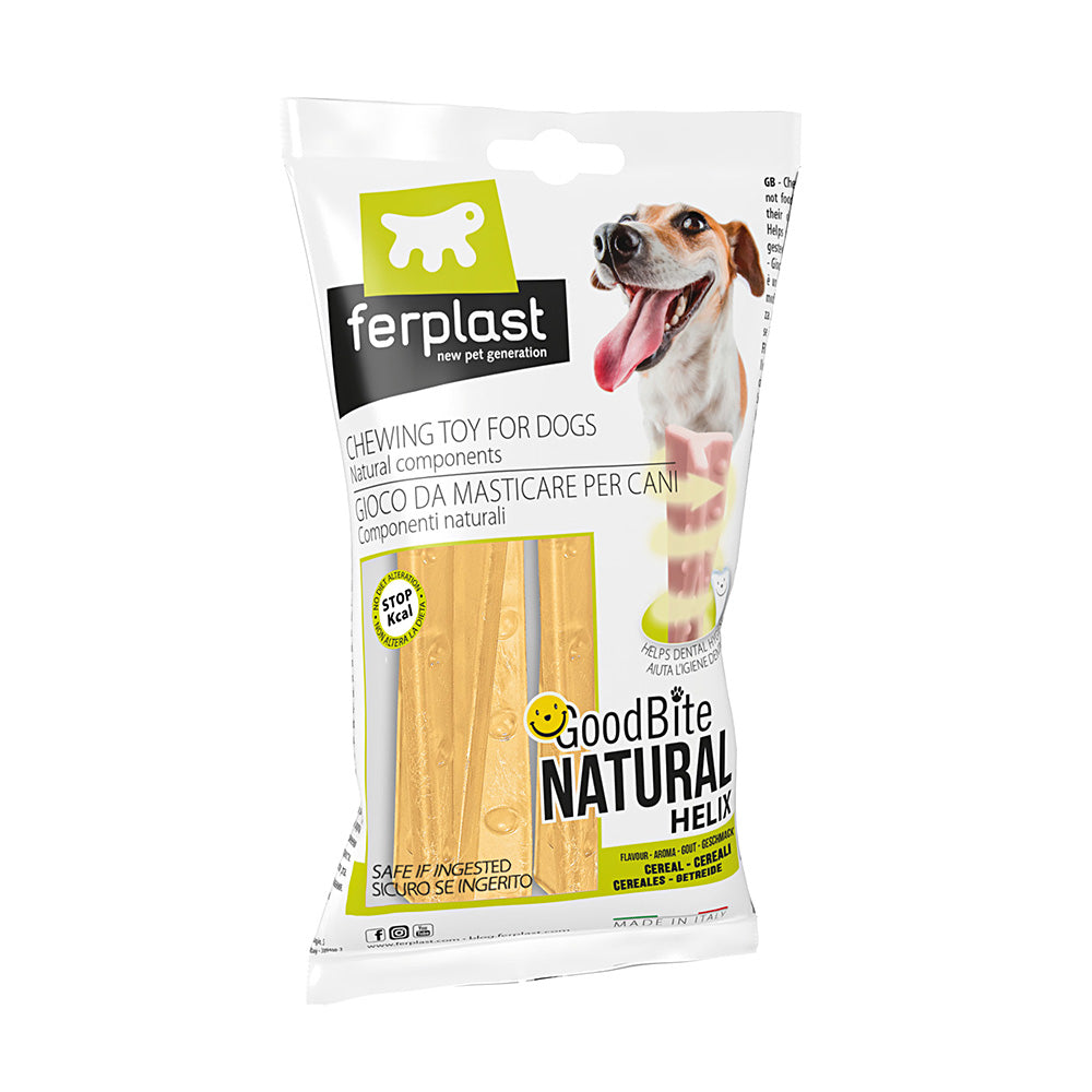 Ferplast Goodbite Natural Cereal Helix Sticks Dog Toy 2 X 23gm