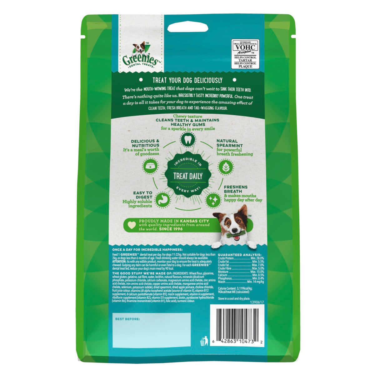 GREENIES Fresh Regular(11-22kg) Dental Dog Treats