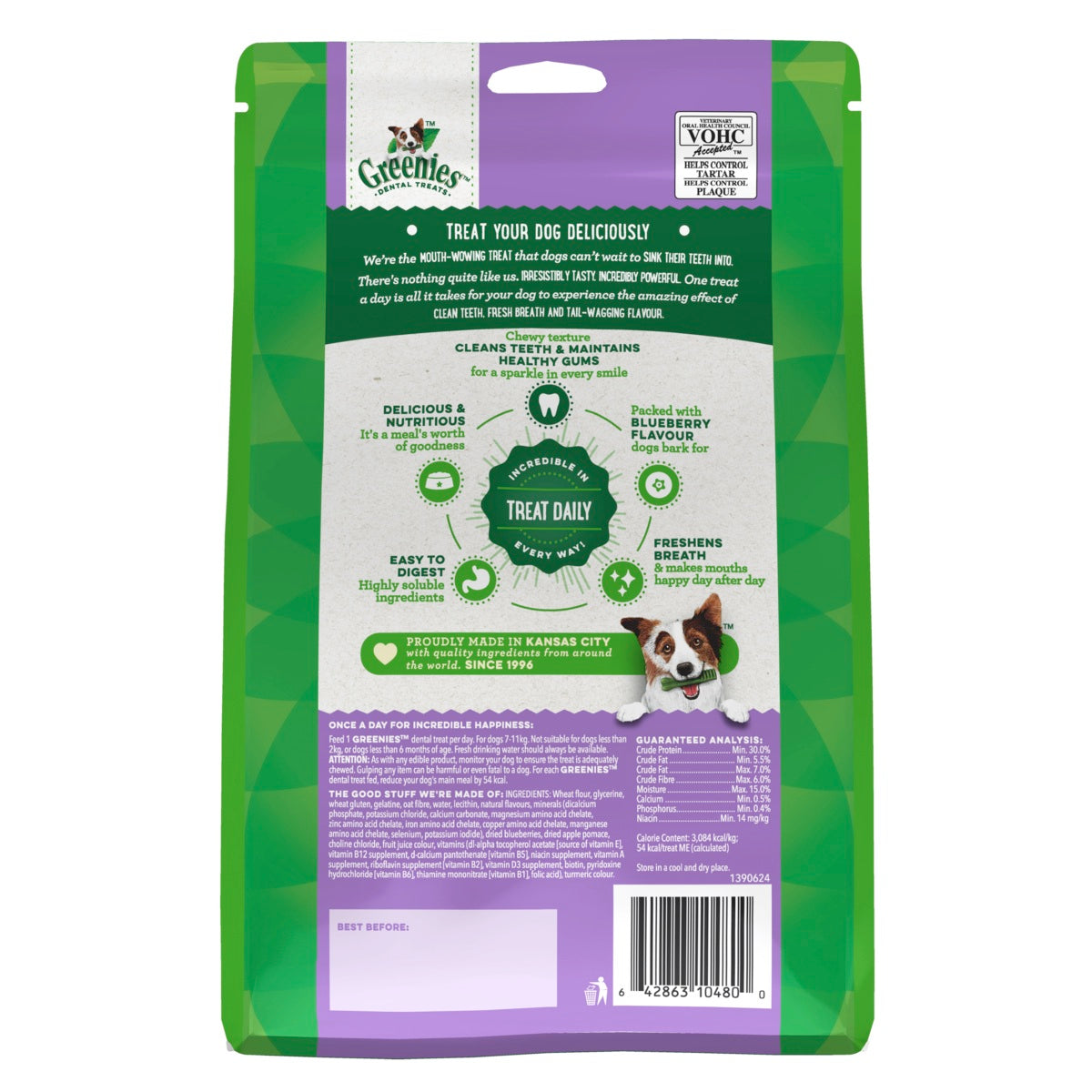 GREENIES Blueberry Petite(7-11kg) Dental Dog Treats