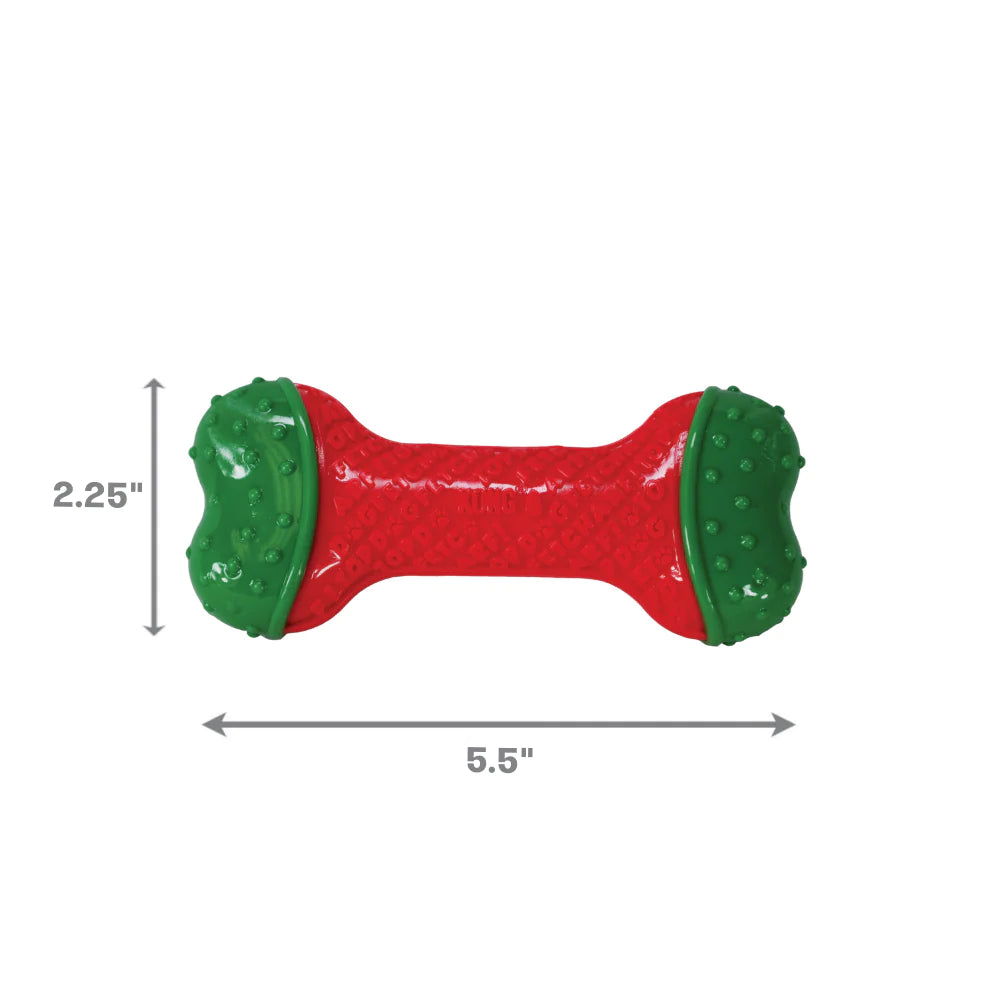 KONG Dog Toys Holiday CoreStrength Bone 02