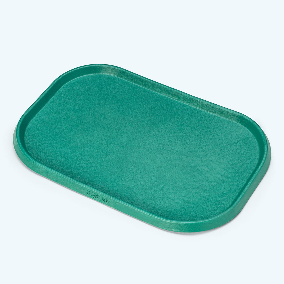 West Paw Doggie Placemat in Kelp Green – flat lay