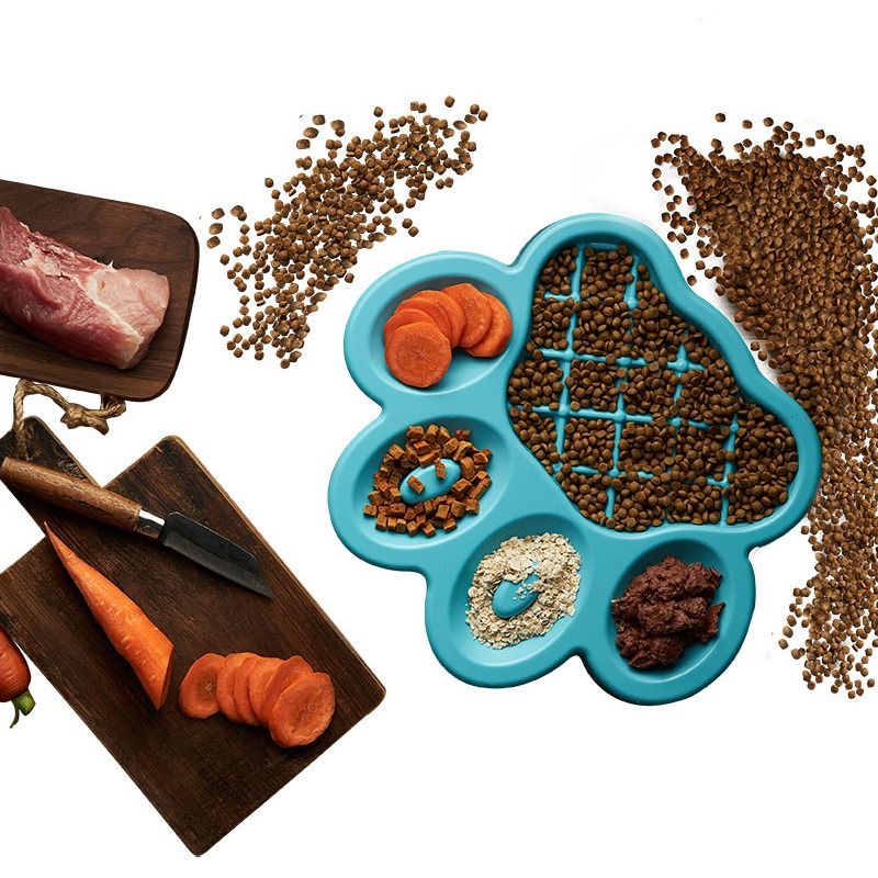 Pet DreamHouse PAW Slow Feeder Wet & Dry Food Bowl | PeekAPaw Pet Supplies