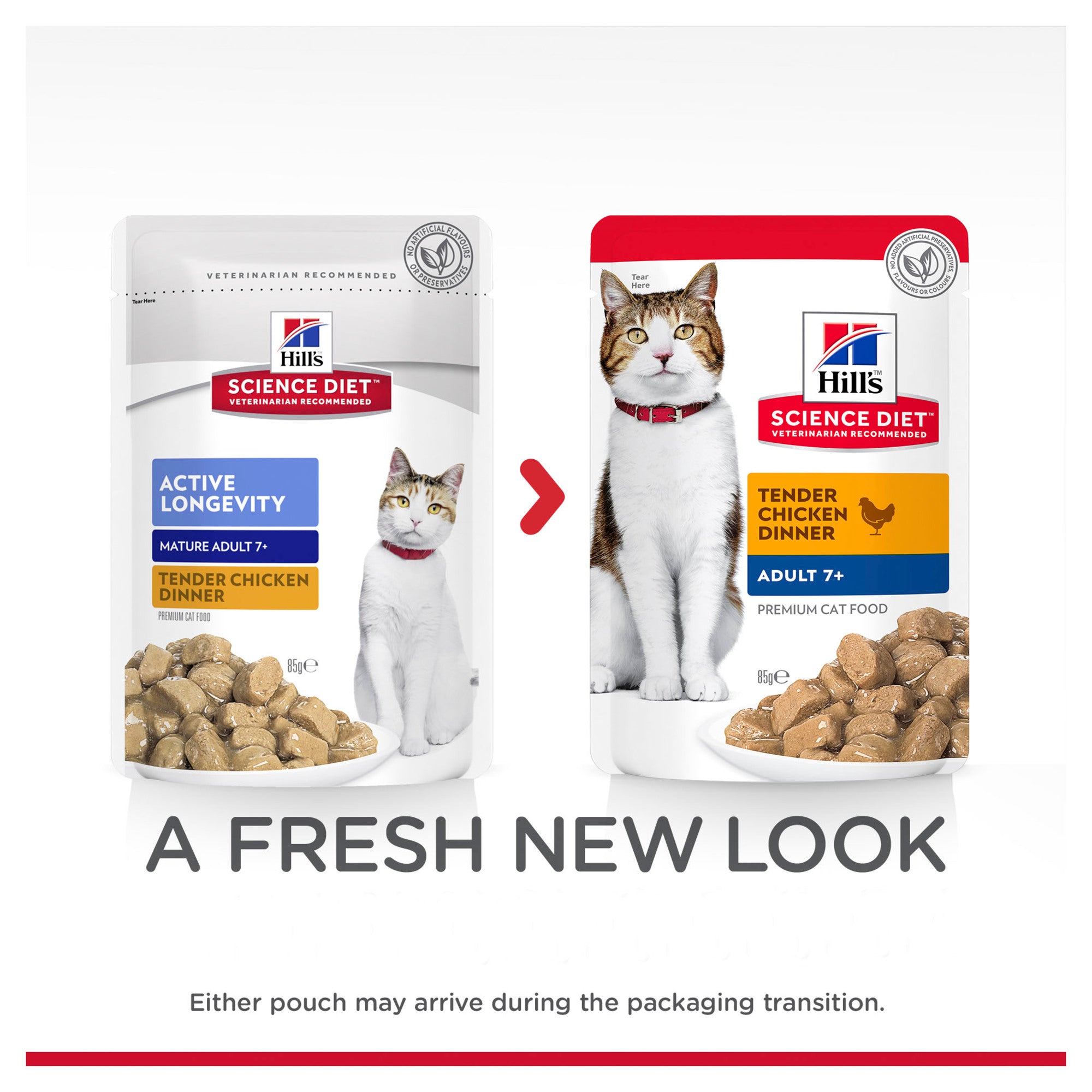 Hill's Science Diet Adult 7+ Tender Chicken Cat Food Pouches 07