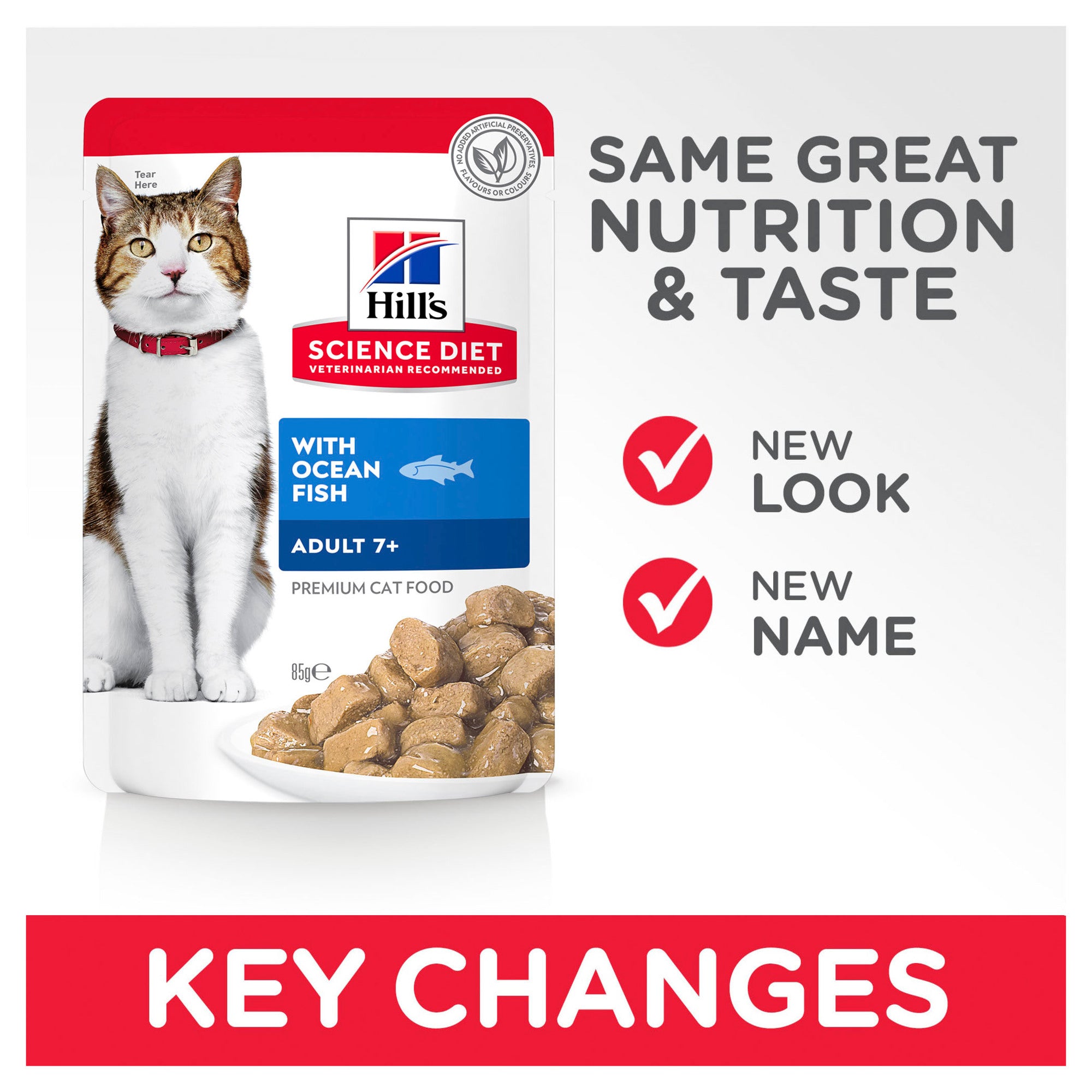 Hill's Science Diet Adult 7+ Ocean Fish Cat Food Pouches 08