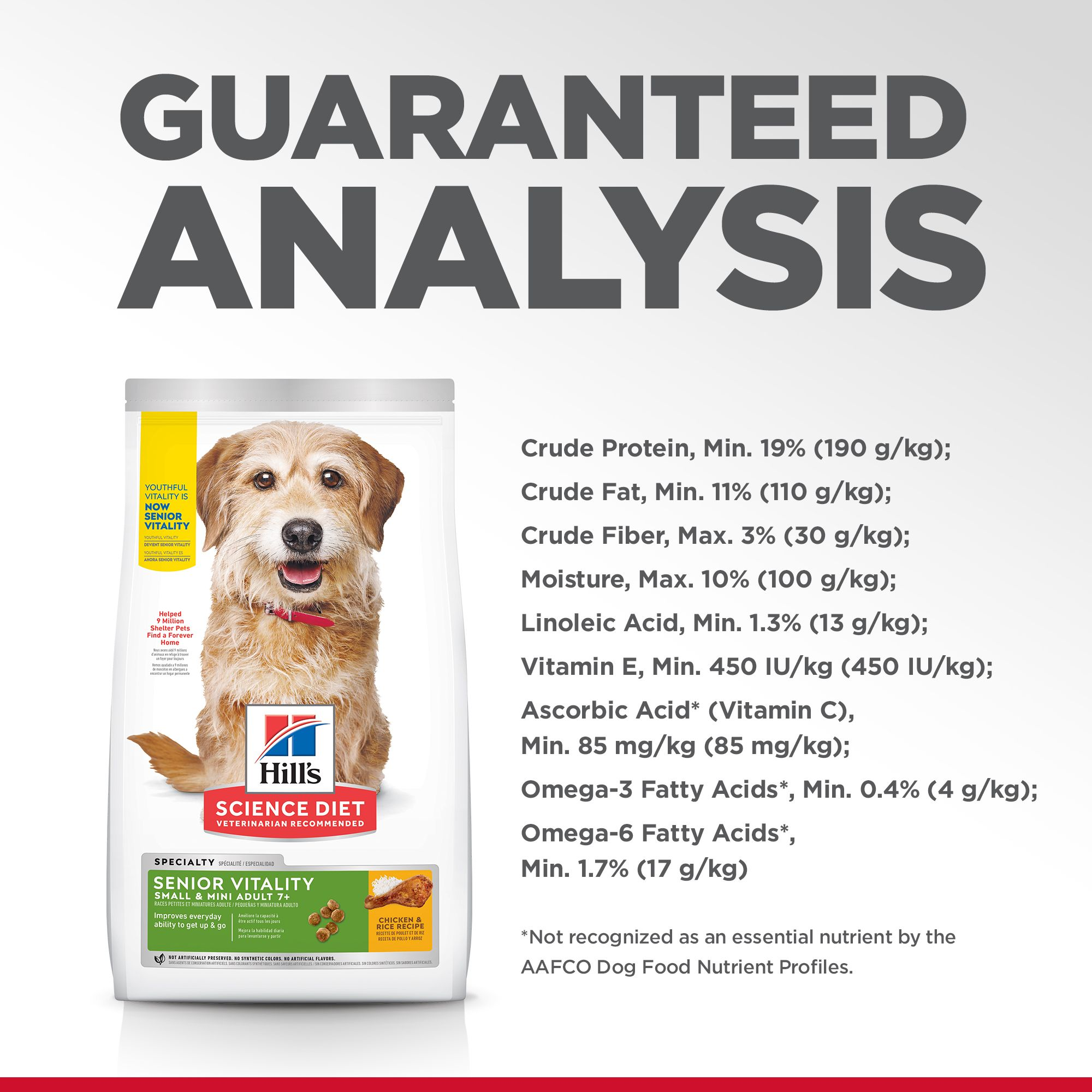 Hill's Science Diet Dry Dog Food Adult 7+ Senior Vitality Small & Mini