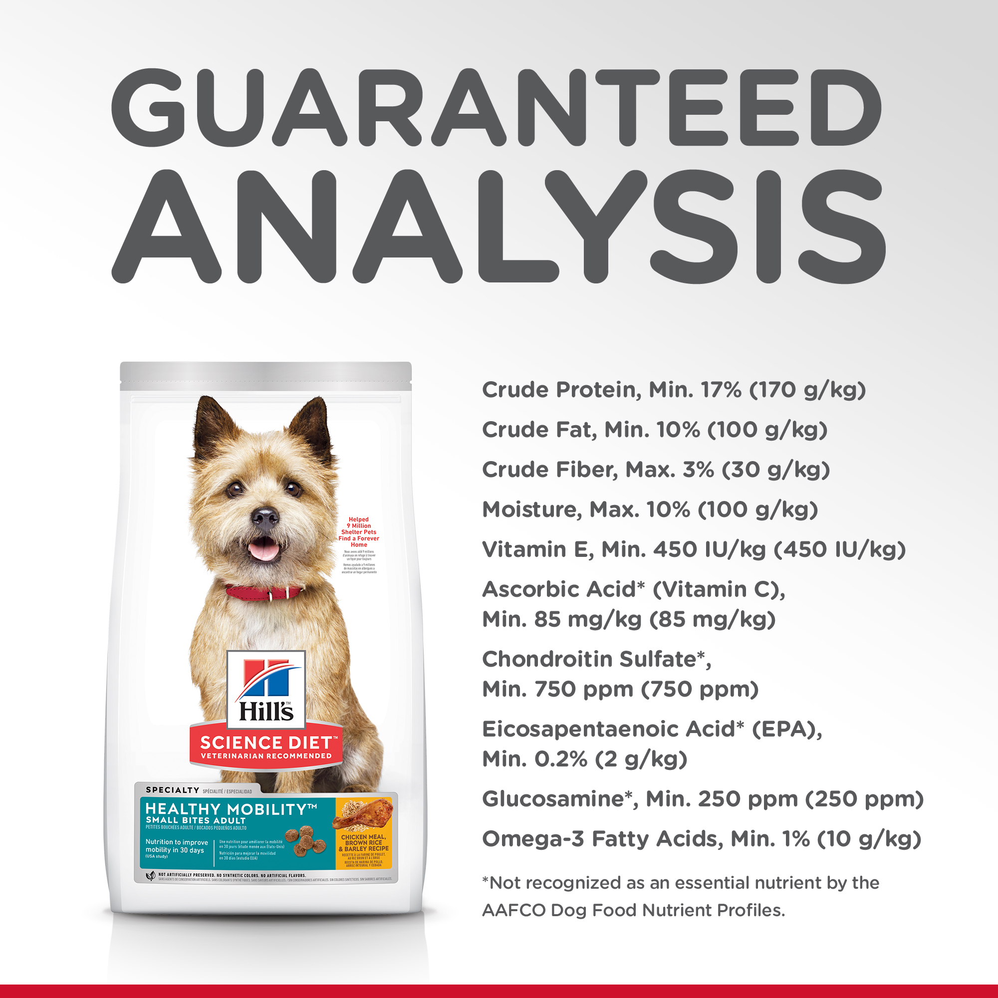 Hill's Science Diet Dry Dog Food Adult Healthy Mobility Small Bites