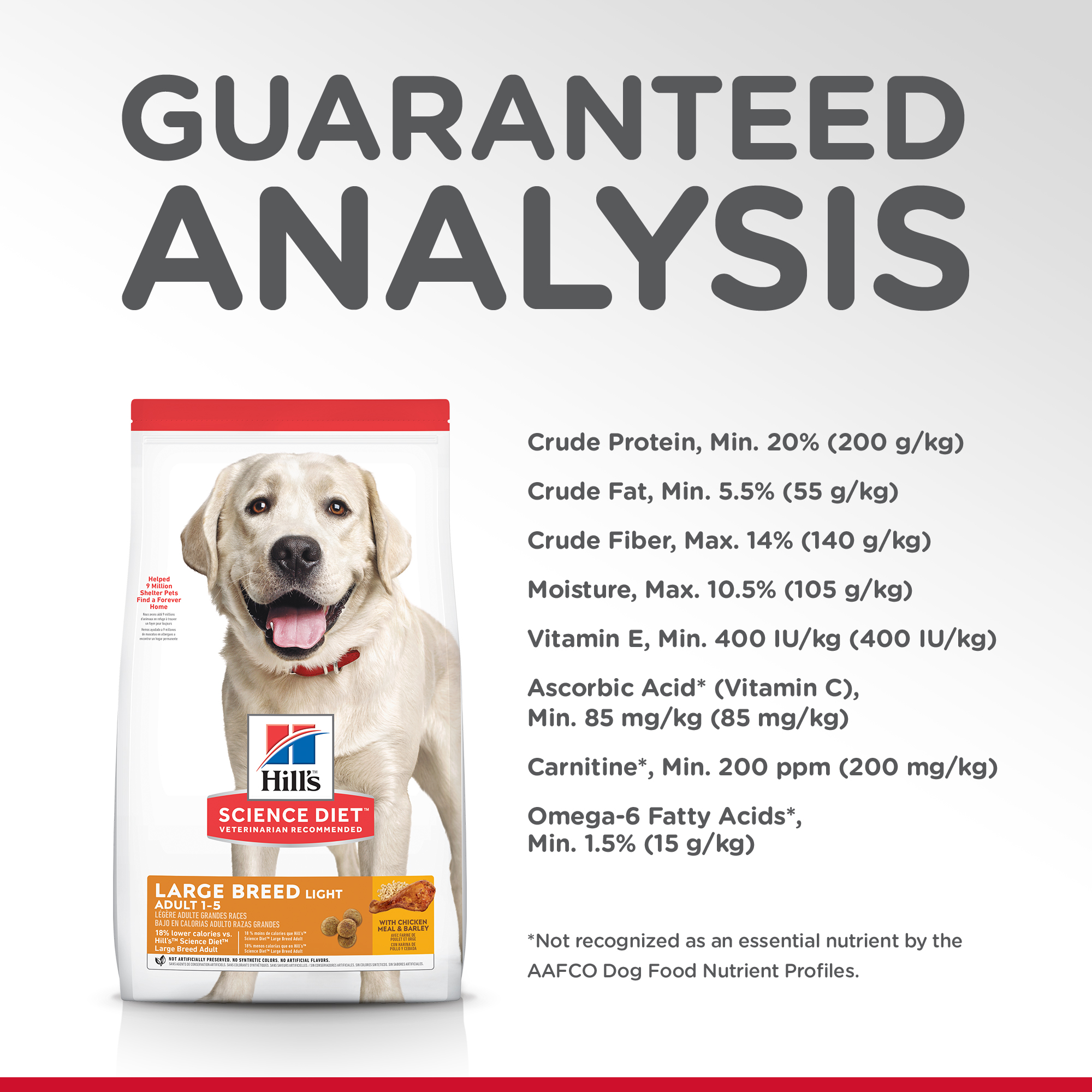 Hill's Science Diet Dry Dog Food Adult Light Large Breed