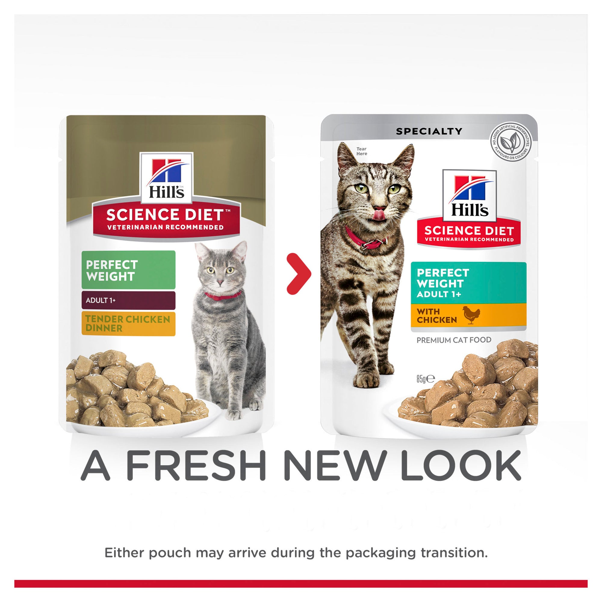 Hill's Science Diet Adult Perfect Weight Chicken Cat Food Pouches 05