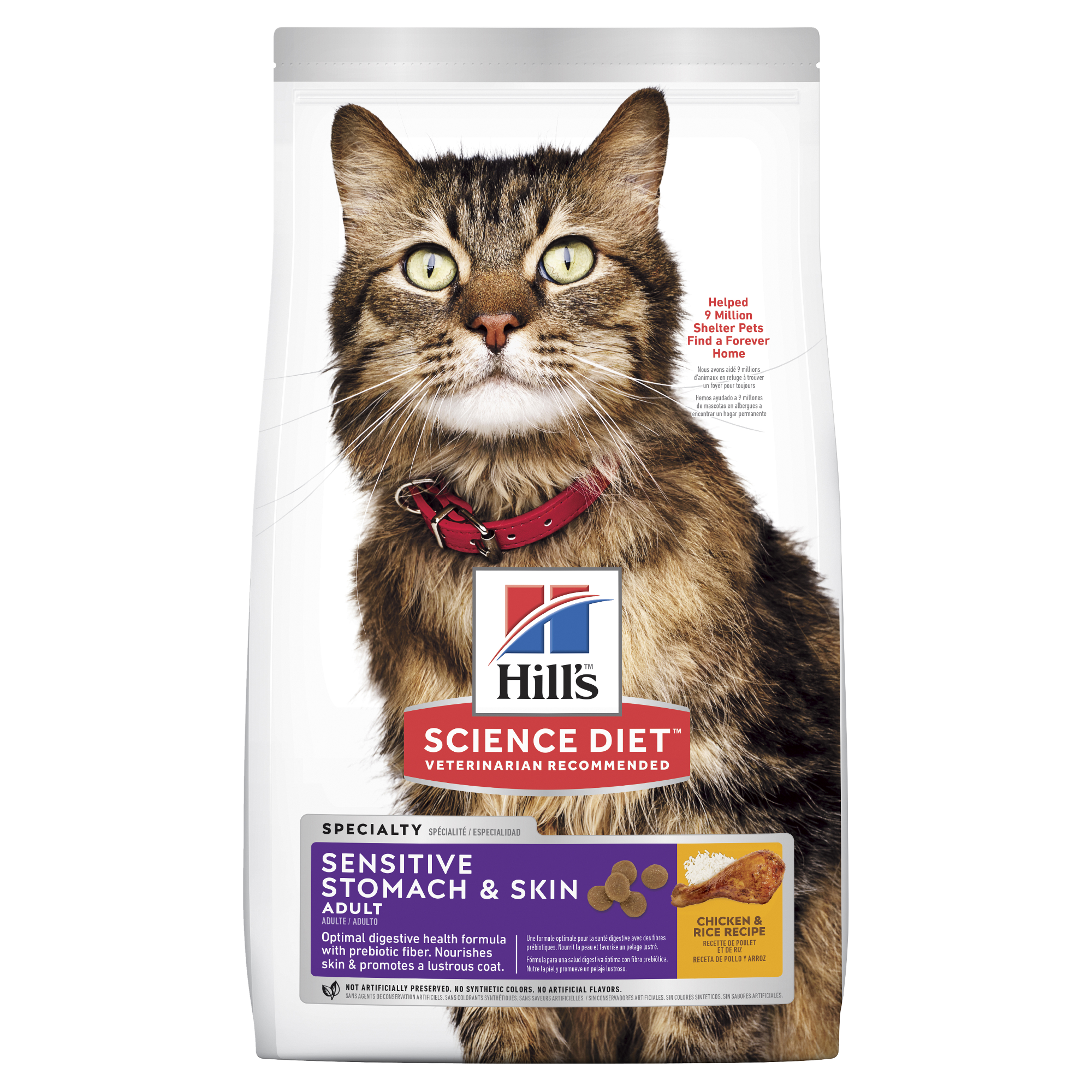 Hill's Science Diet Dry Cat Food Adult Sensitive Stomach & Skin