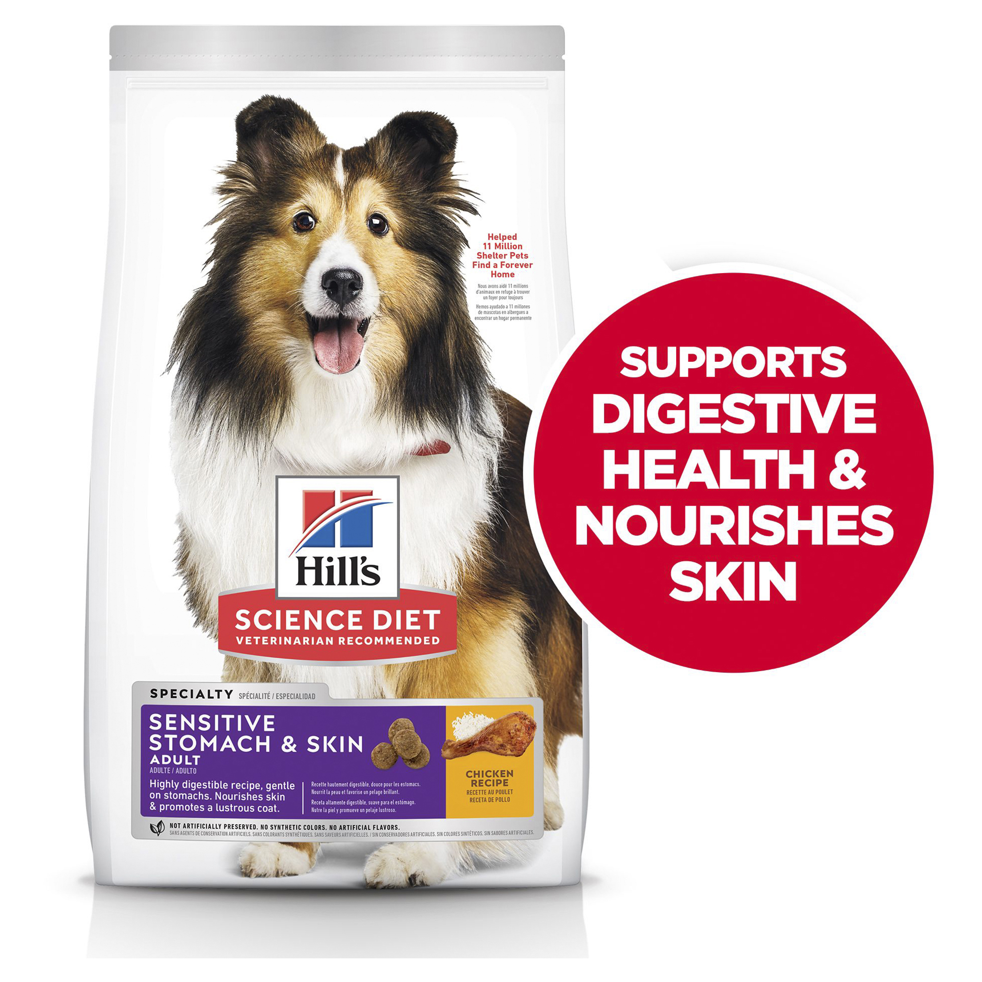 Hill's Science Diet Dry Dog Food Adult Sensitive Stomach & Skin