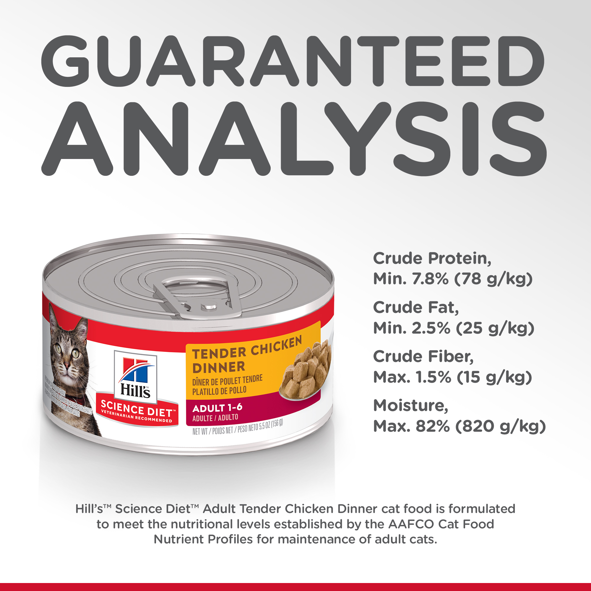 Hill's Science Diet Canned Cat Food Adult Tender Dinners Chicken 08