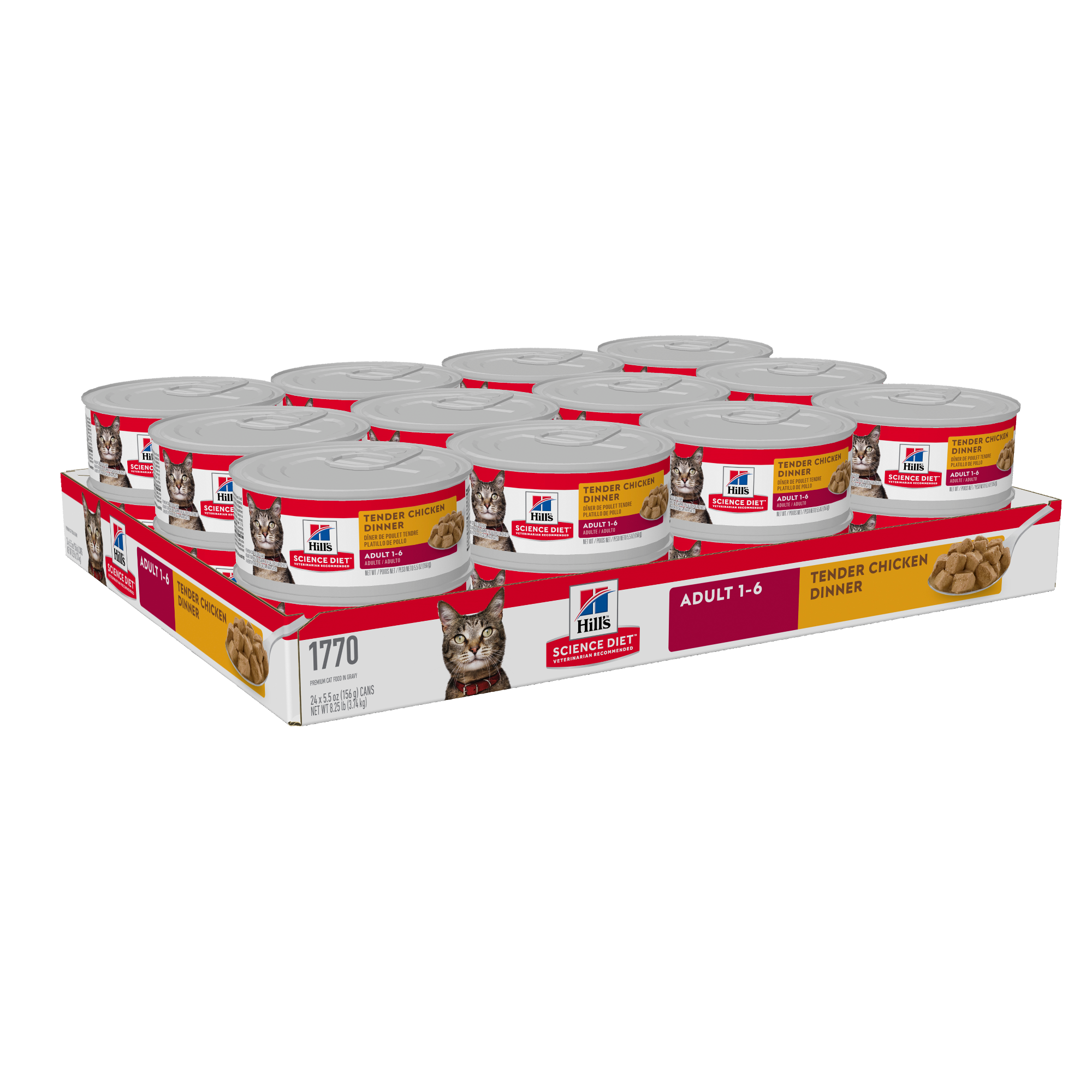 Hill's Science Diet Canned Cat Food Adult Tender Dinners Chicken 04