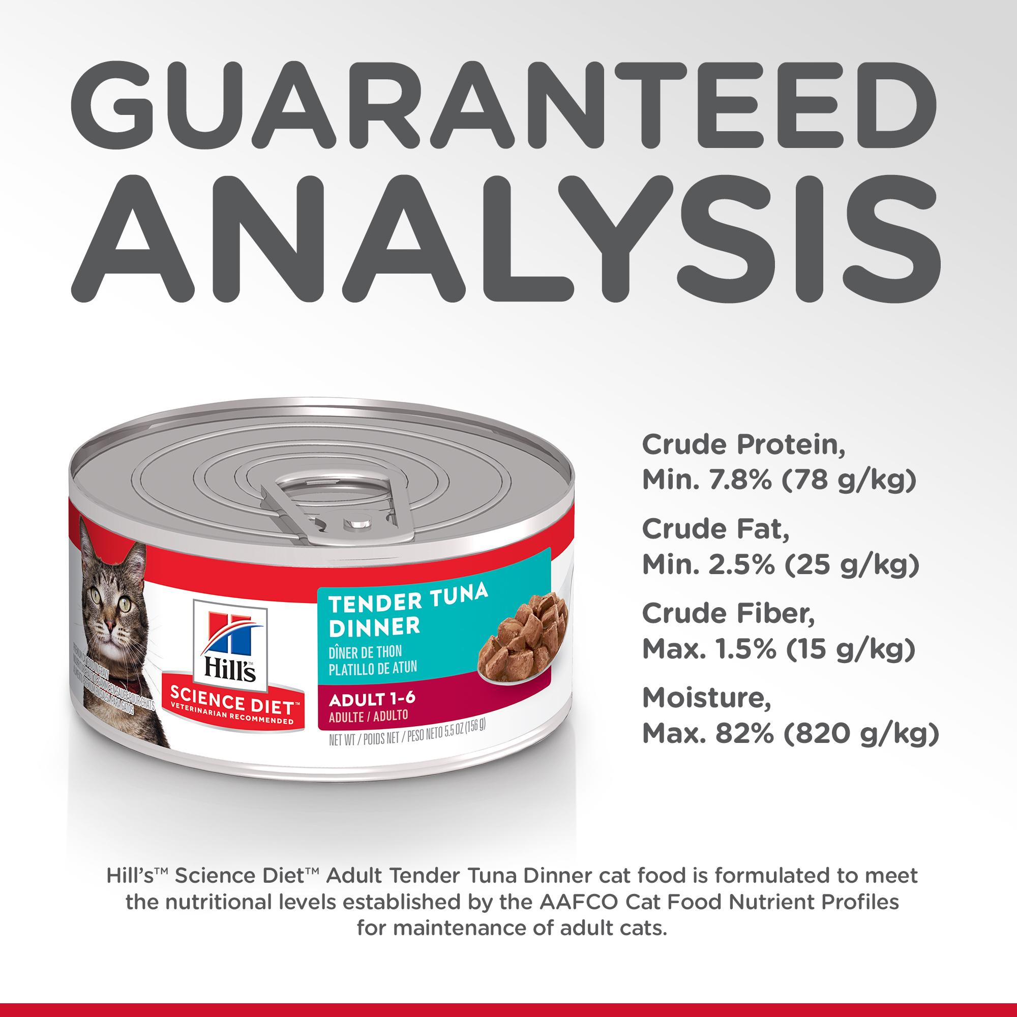 Hill's Science Diet Canned Cat Food Adult Tender Dinners Tuna 08