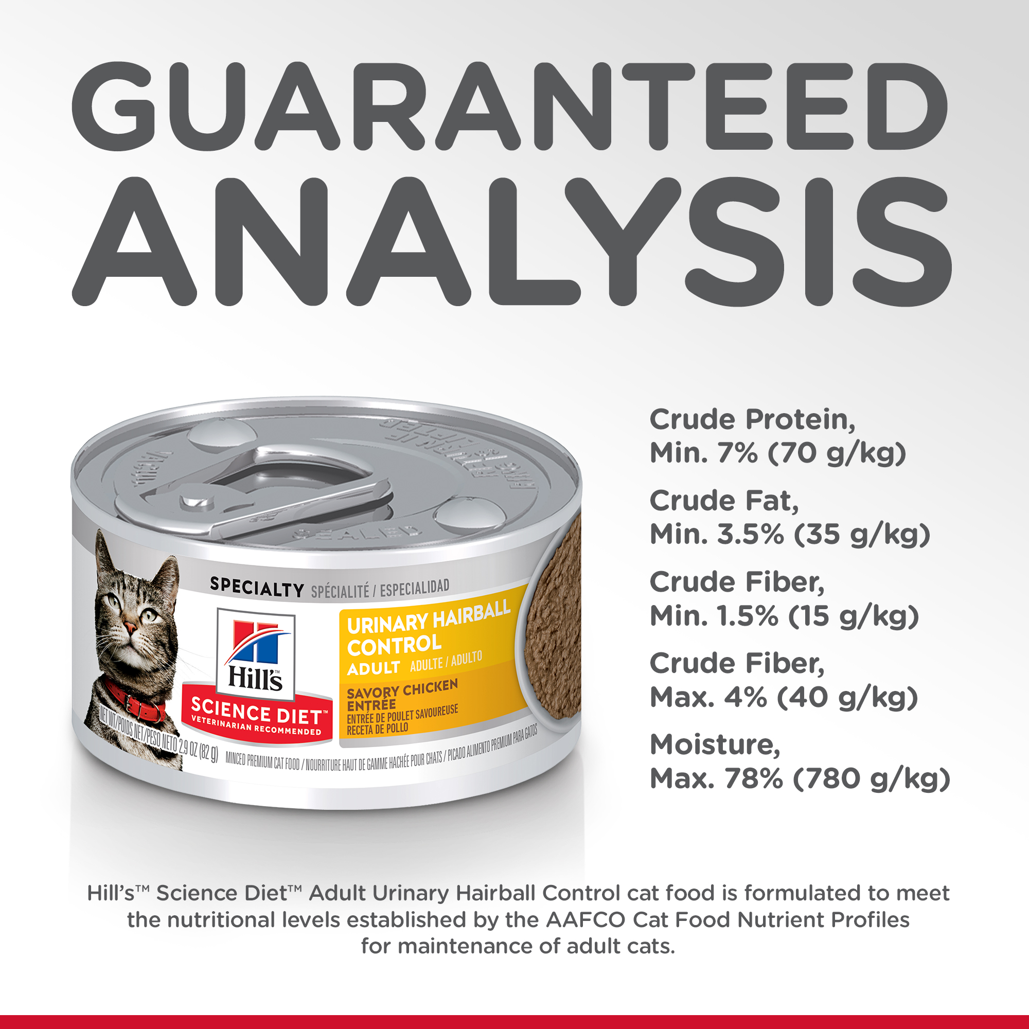 Hill's Science Diet Canned Cat Food Adult Urinary Hairball Control 08