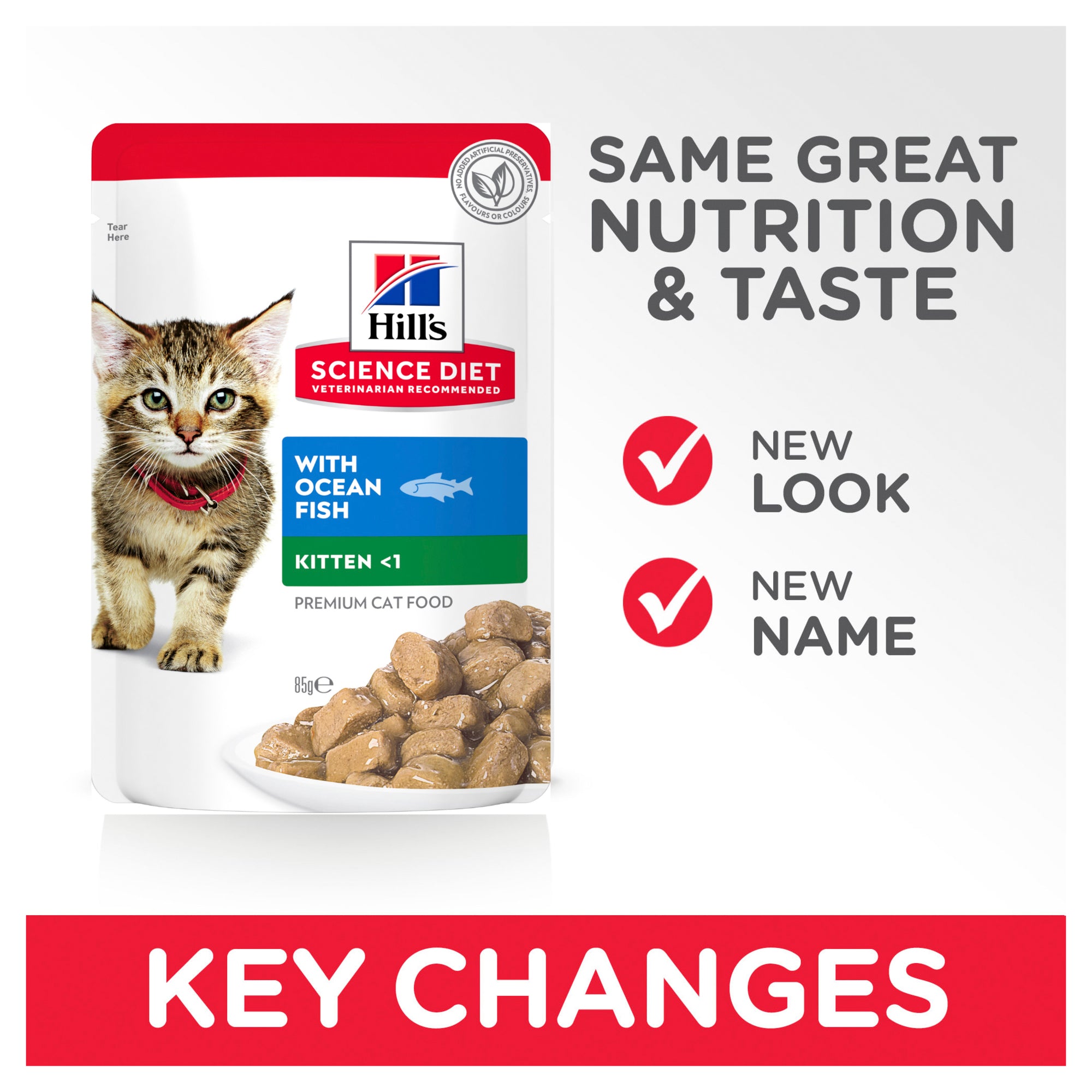 Hill's Science Diet Kitten Ocean Fish Cat Food Pouches 08