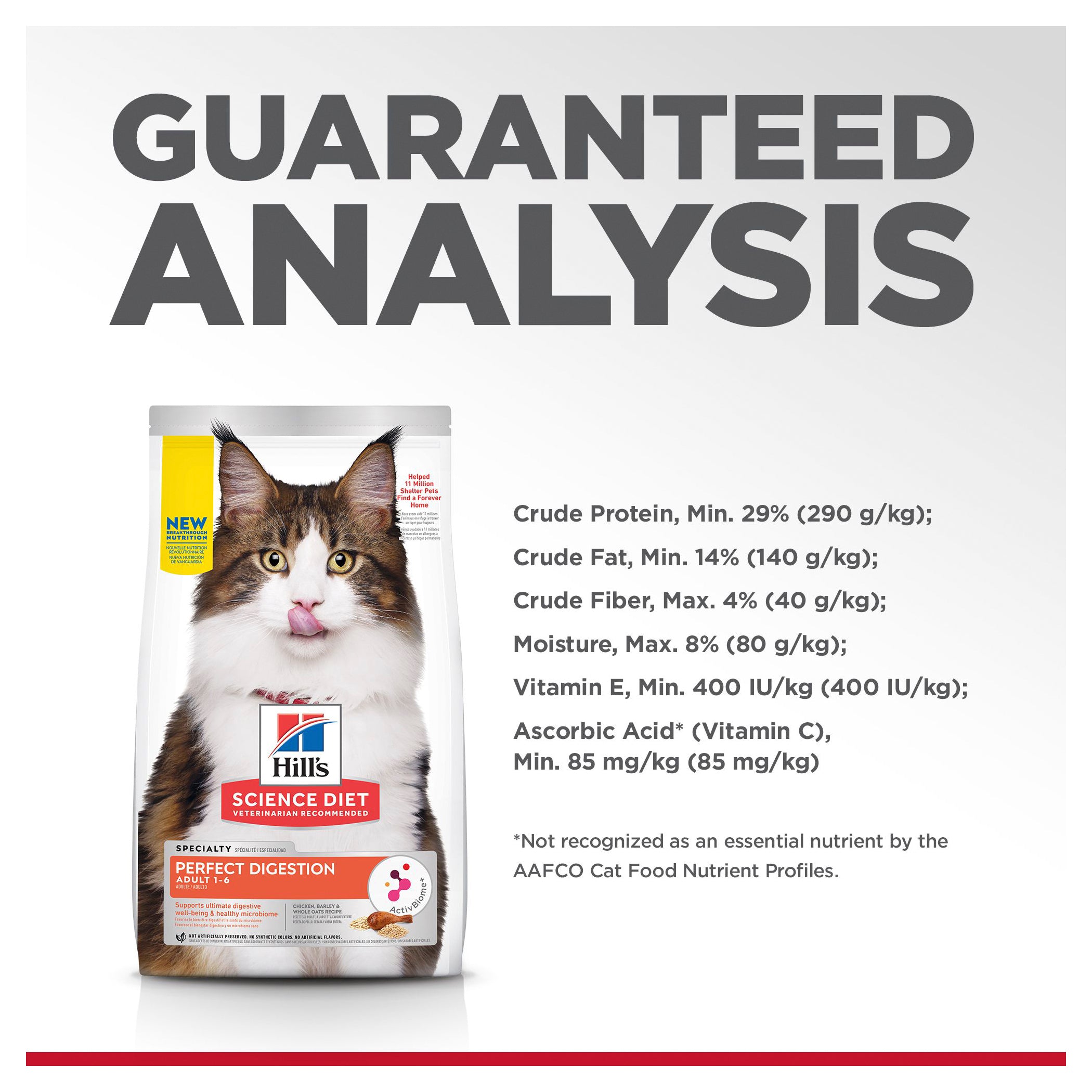 Hill's Science Diet Dry Cat Food Perfect Digestion Adult 07