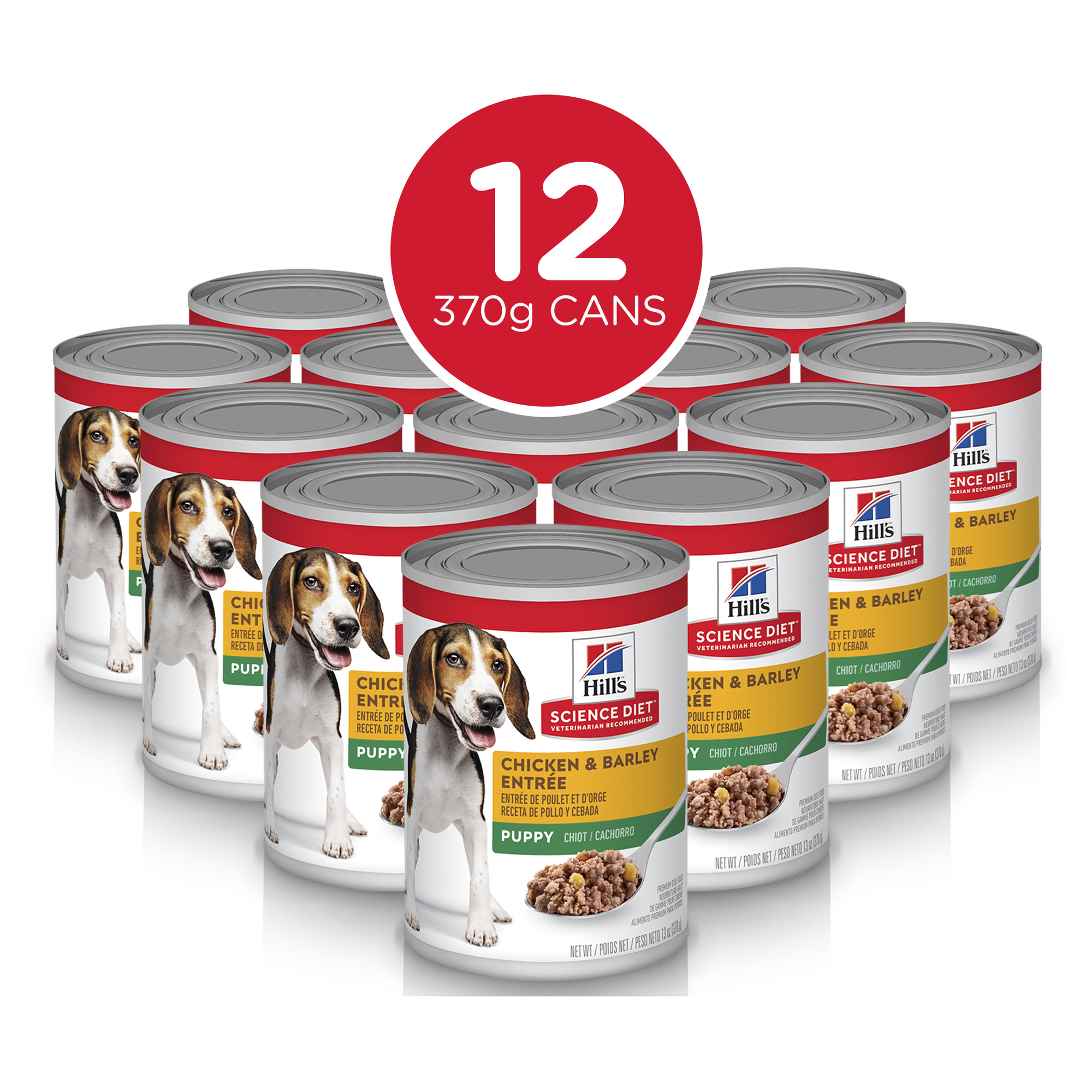 Hill's Science Diet Canned Dog Food Puppy Chicken & Barley Entree 10