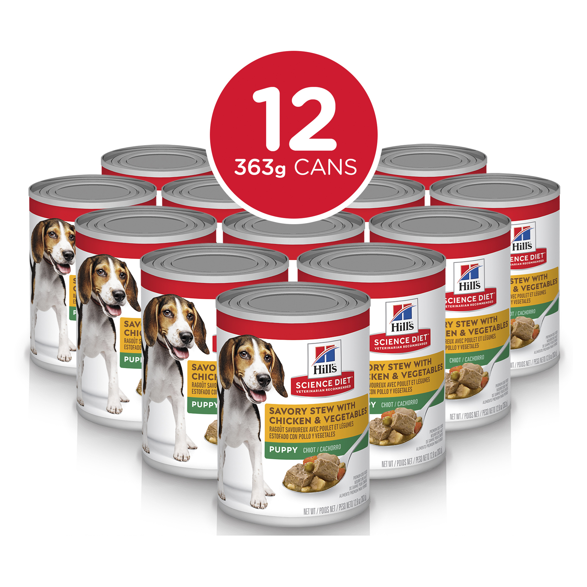 Hill's Science Diet Canned Dog Food Puppy Savory Stew Chicken & Vegetable 03