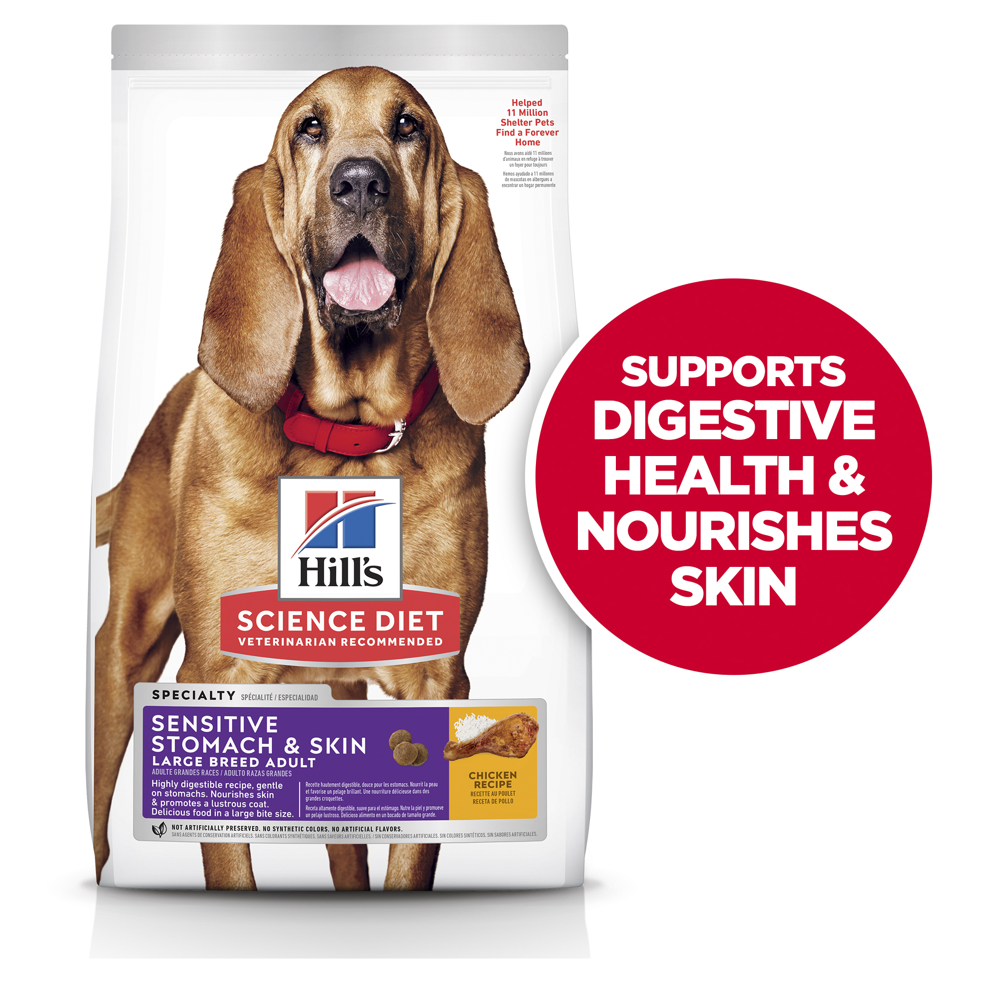 Hill's Science Diet Dry Dog Food Adult Sensitive Stomach & Skin Large Breed