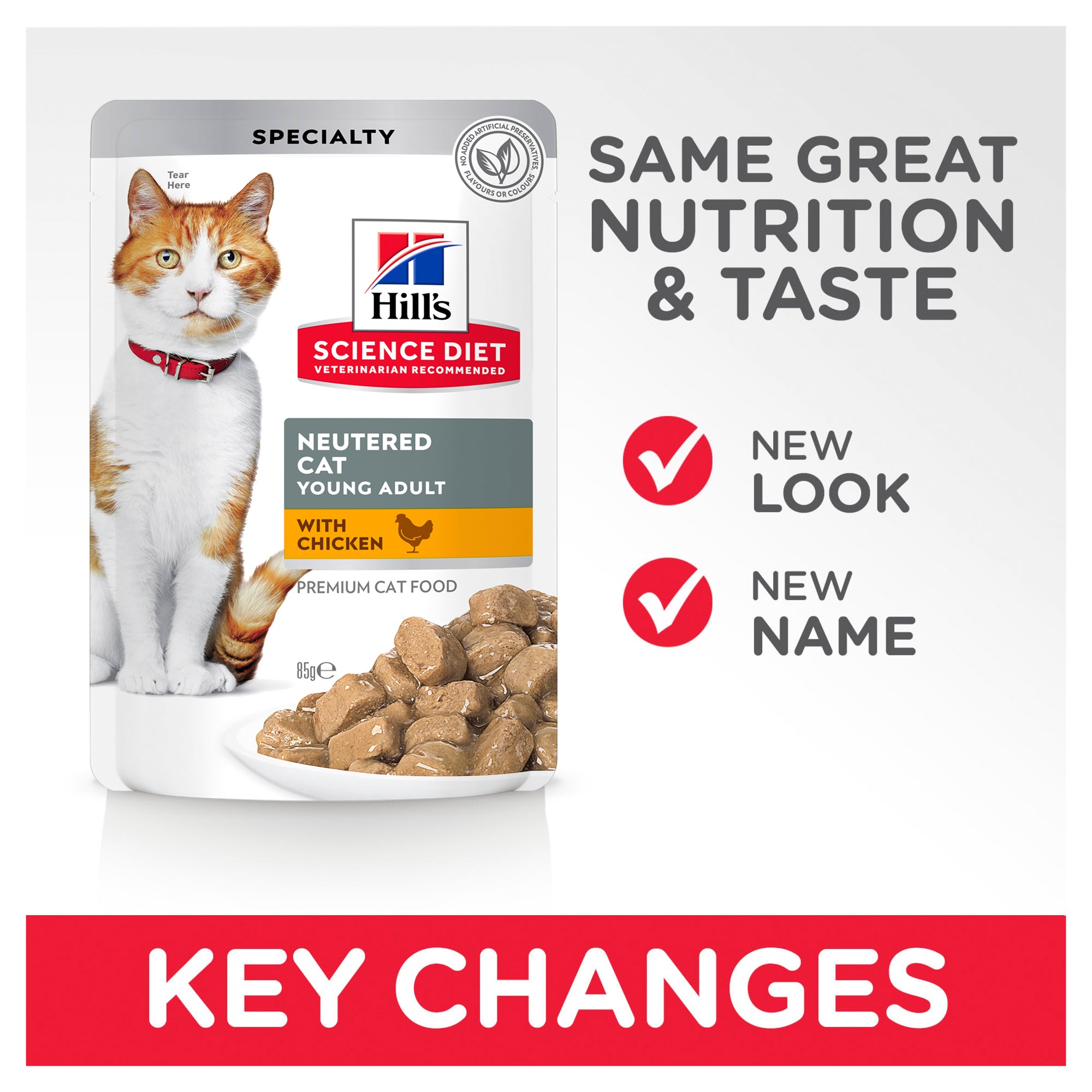 Hill's Science Diet Young Adult Neutered Cat Chicken Cat Food Pouches 06