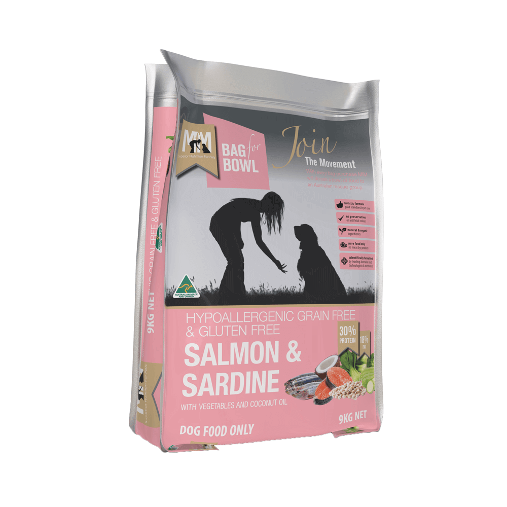 MfM Meals For Mutts Dry Dog Food Hypoallergenic Grain Free & Gluten Free Salmon & Sardine