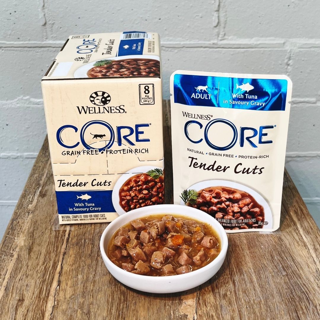 Wellness Core Wet Cat Food Tender Cuts With Tuna In Savoury Gravy
