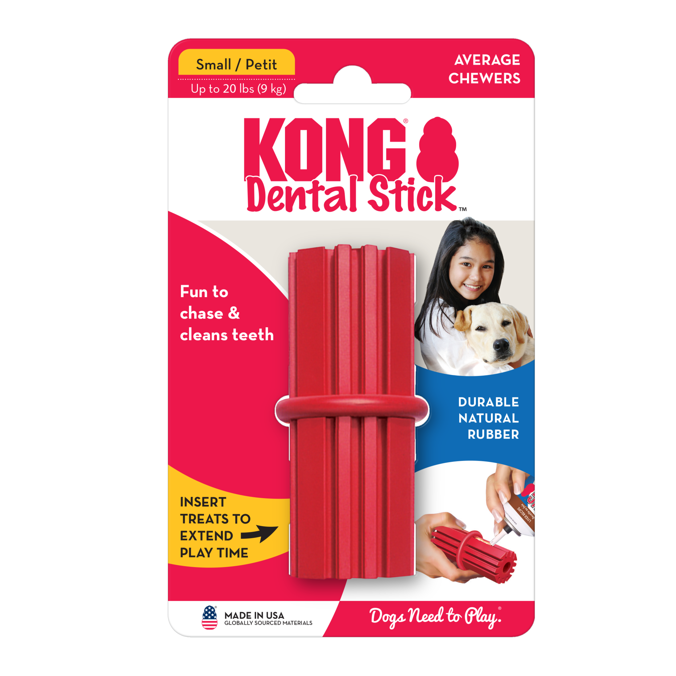 KONG Dog Toys Dental Chews Stick SmallLarge