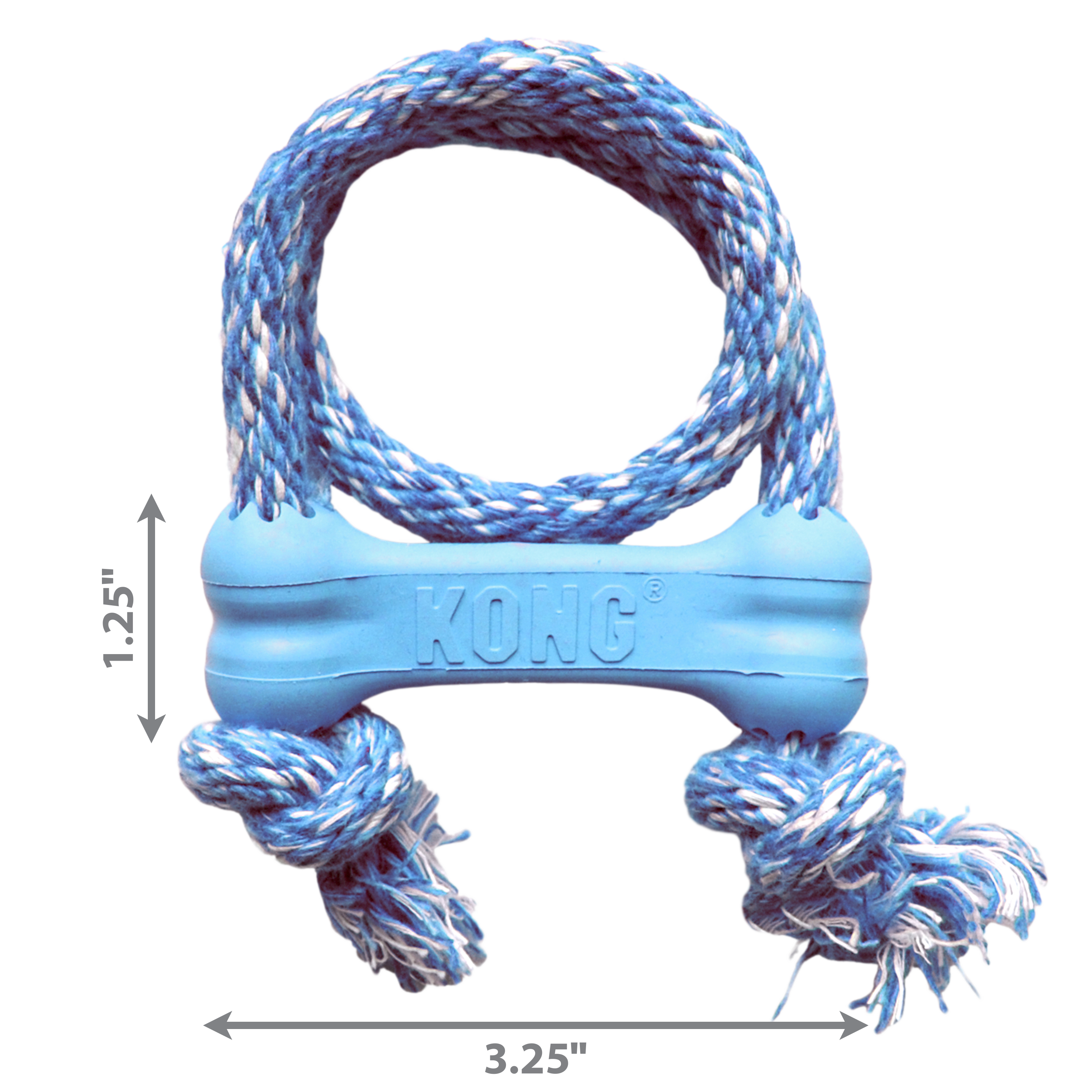 KONG Dog Toys Puppy Goodie Bone with Rope 04