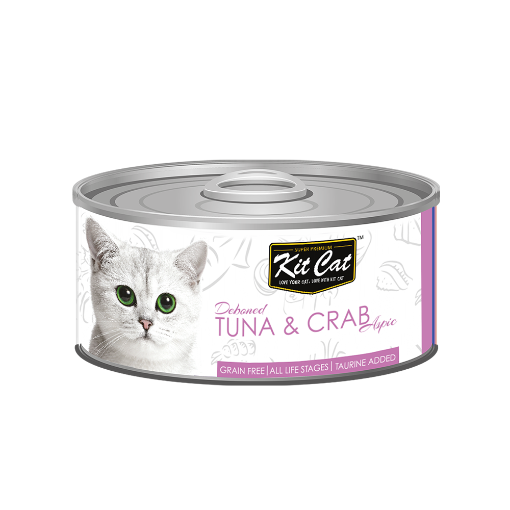 Kit Cat Toppers Canned Cat Food Tuna & Crab 80g