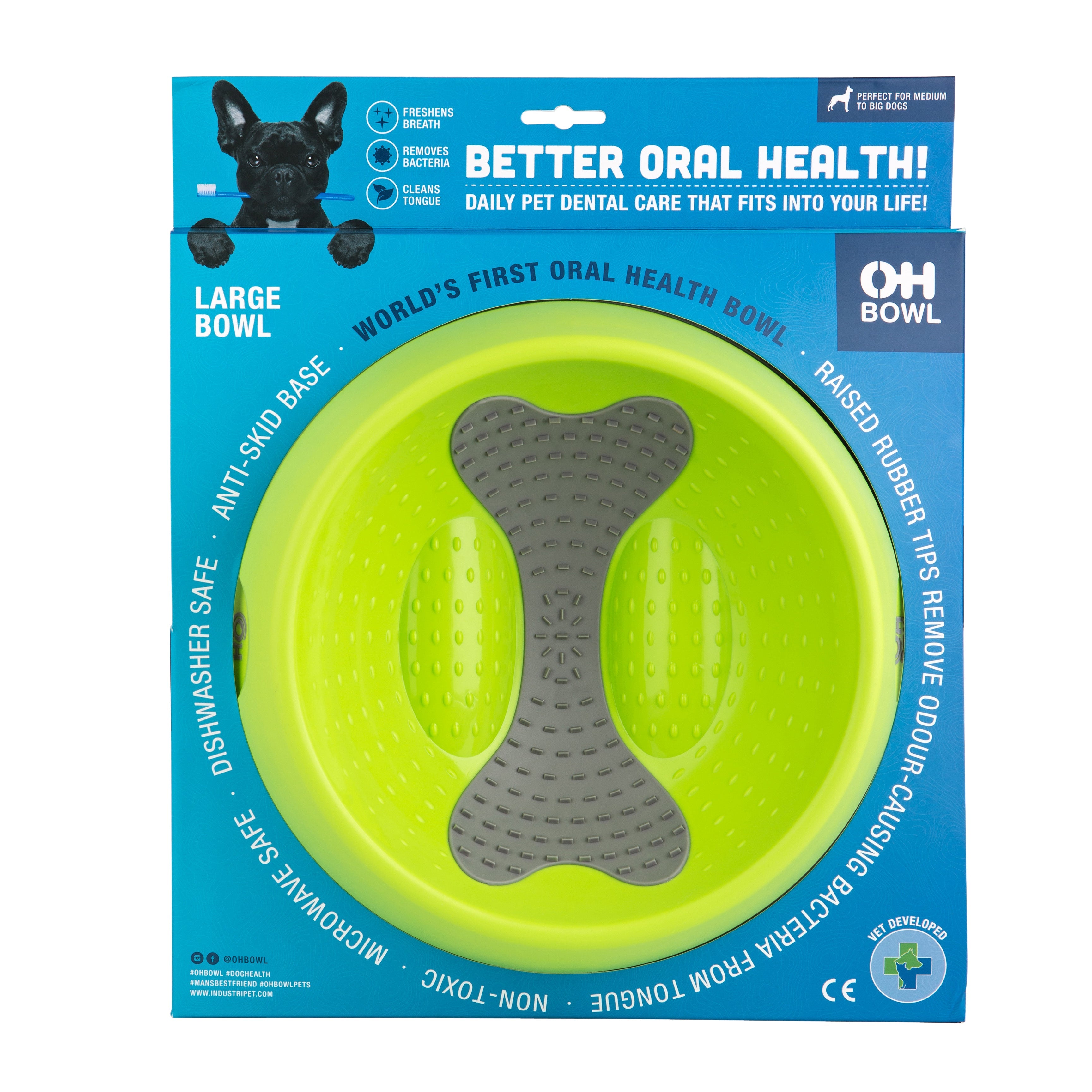 Lickimat Dog OH Bowl - Large by PeekAPaw