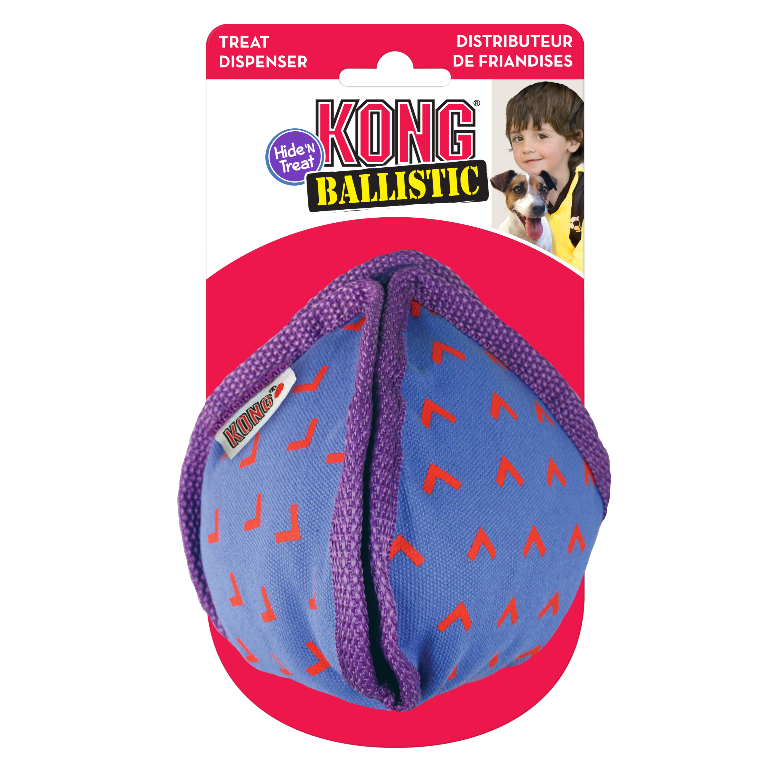 KONG Dog Toys Ballistic Hide 'n Treat Assorted Medium