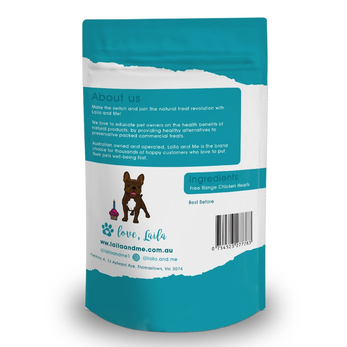 Laila & Me Freeze Dried Raw Chicken Heart Treats