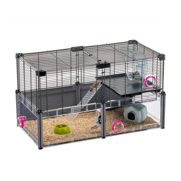 Ferplast Multipla Hamster Cage for Hamster and Mice with Complete Accessories 72.5 X 37.5 X H 42 Cm
