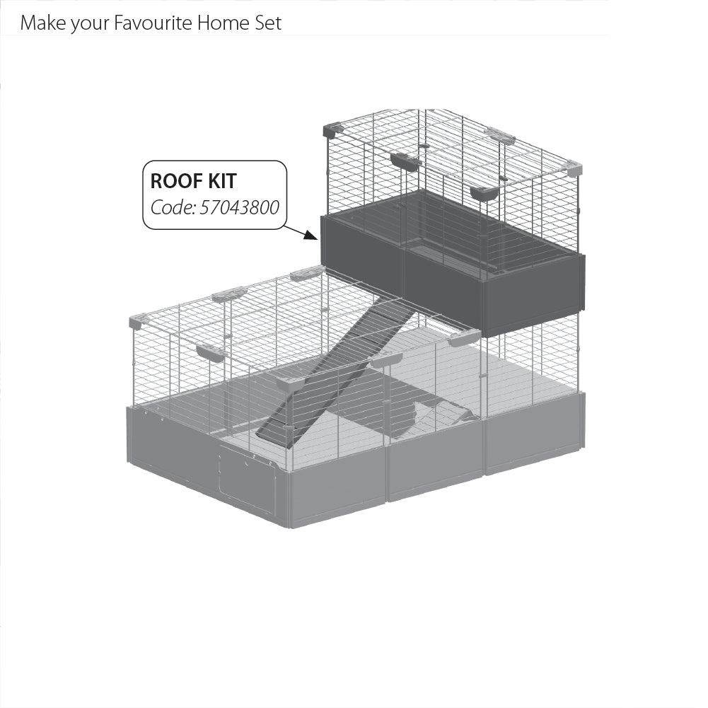 Ferplast Multipla Modular Cage for Rabbits and Guinea Pigs with Complete Accessories 26