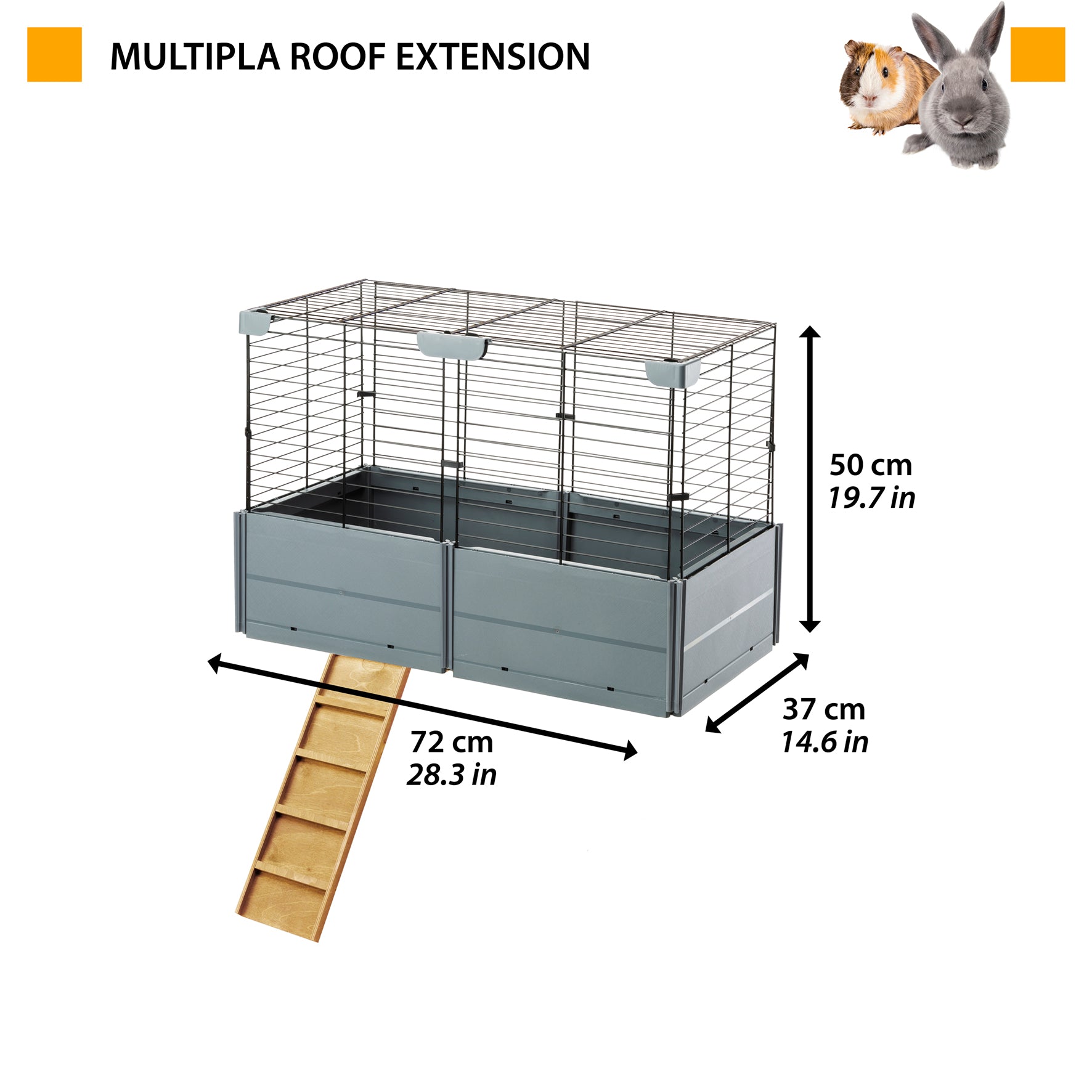 Ferplast Multipla Roof Extension for Small Pet Modular Cages 01