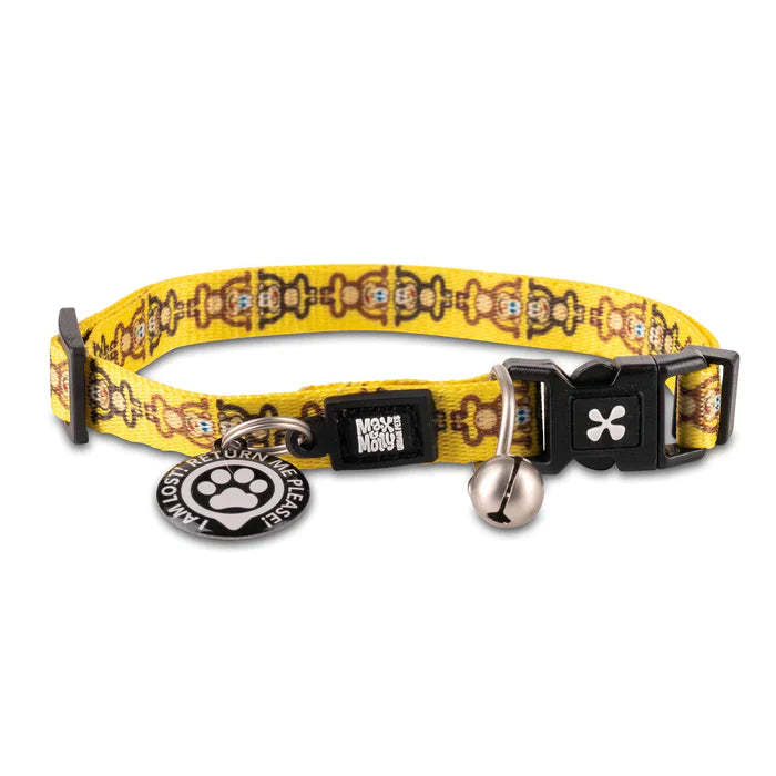 Max & Molly Smart Id Cat Collar -Monkey Maniac 01