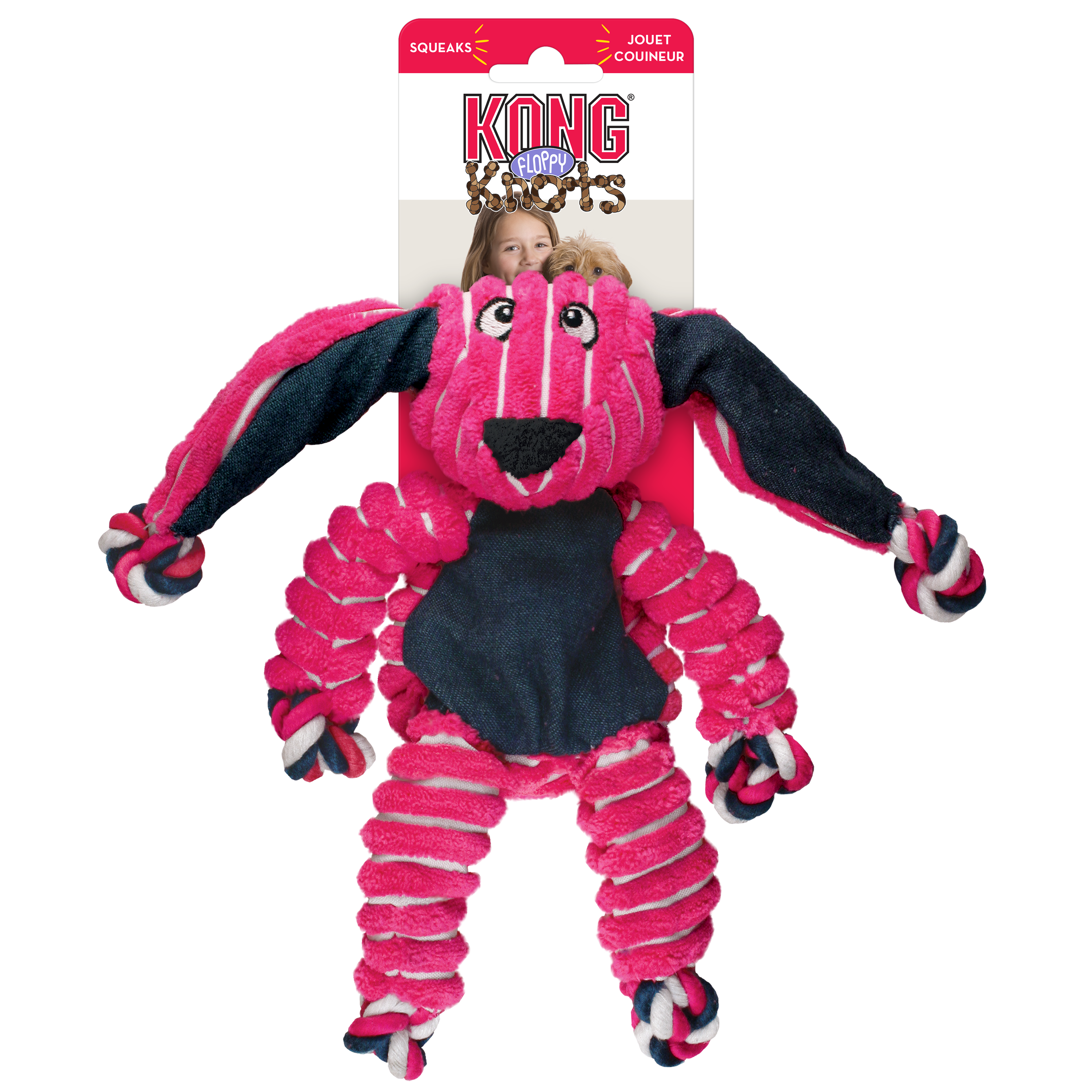 KONG Dog Toys Floppy Knots Bunny 01