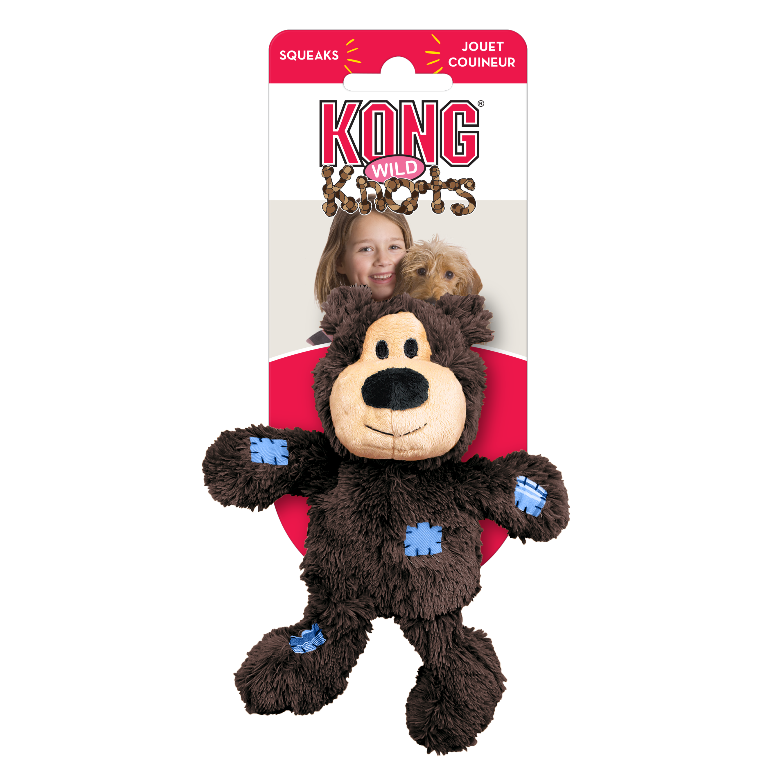 KONG Dog Toys Wild Knots Bear Assorted 01
