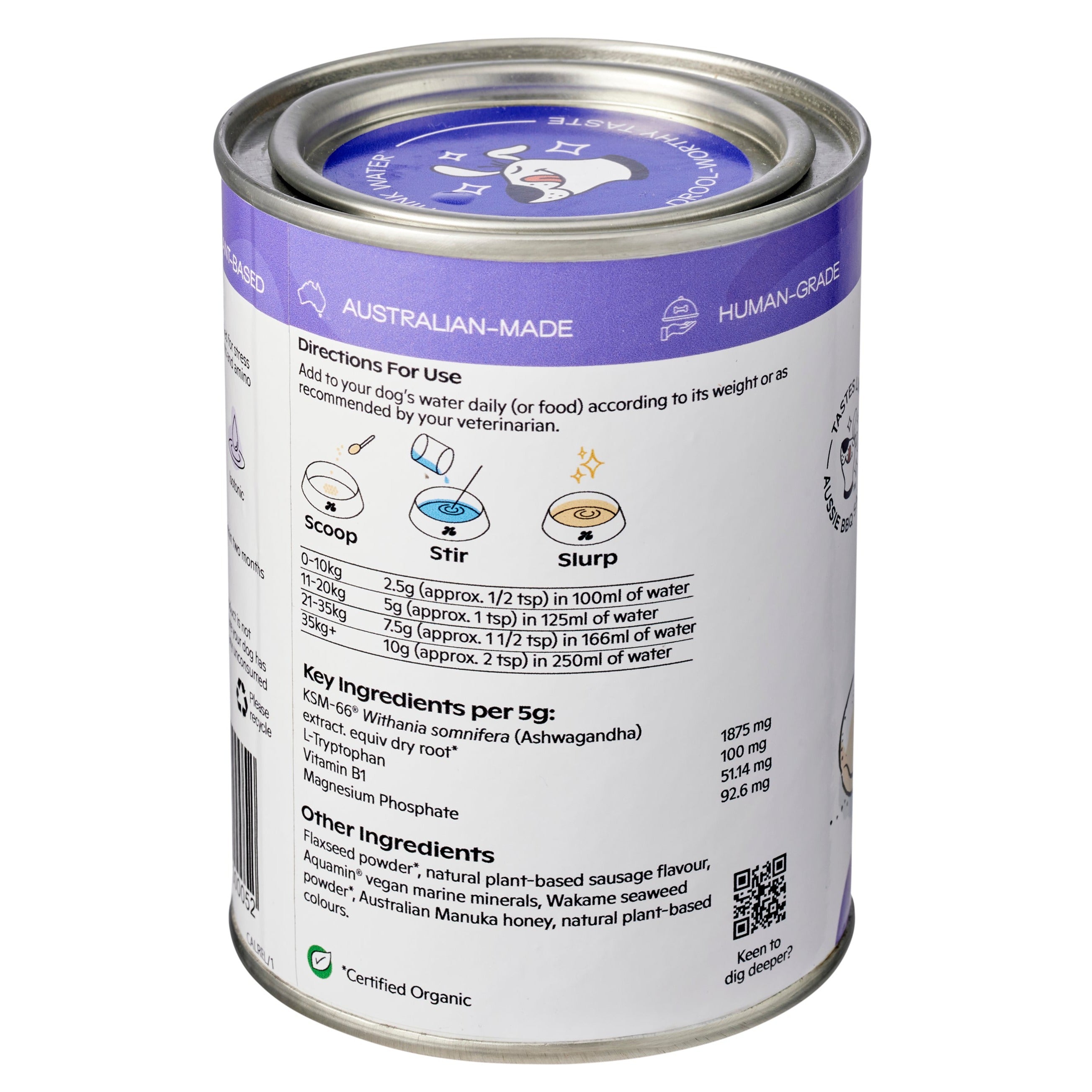 Nectar of The Dogs Calm + Relax Supplement Powder For Dogs 01