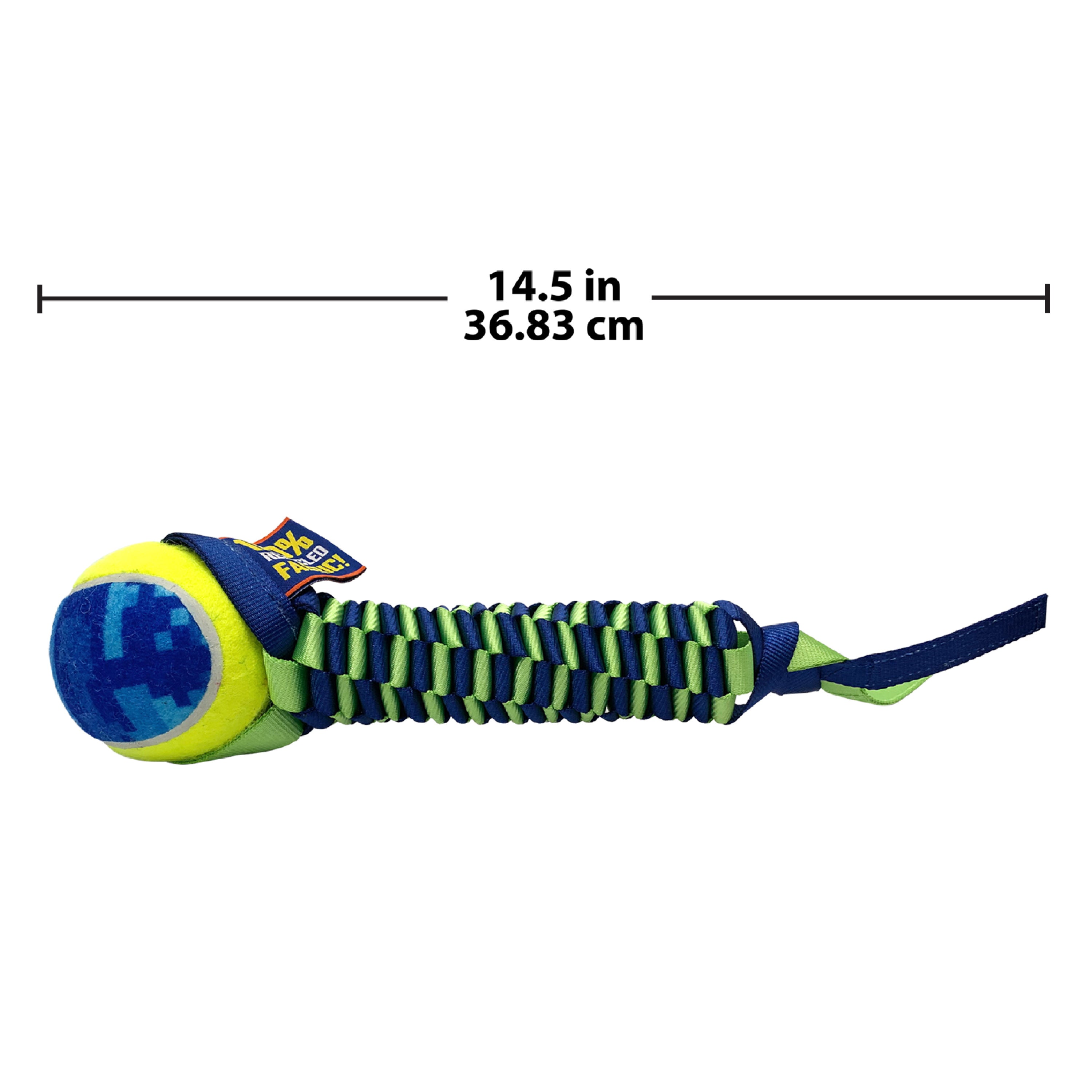 Nerf Grs Nylon Dog Toy - Round Braided Snake With 8cm Ball 03