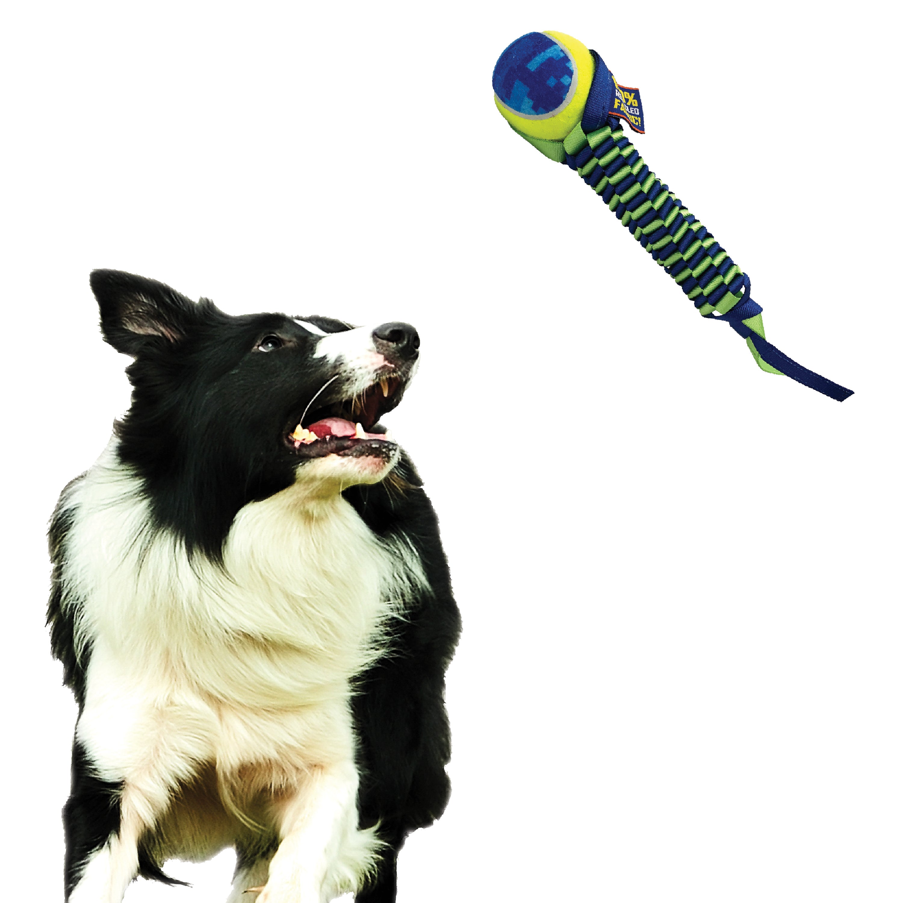 Nerf Grs Nylon Dog Toy - Round Braided Snake With 8cm Ball 06