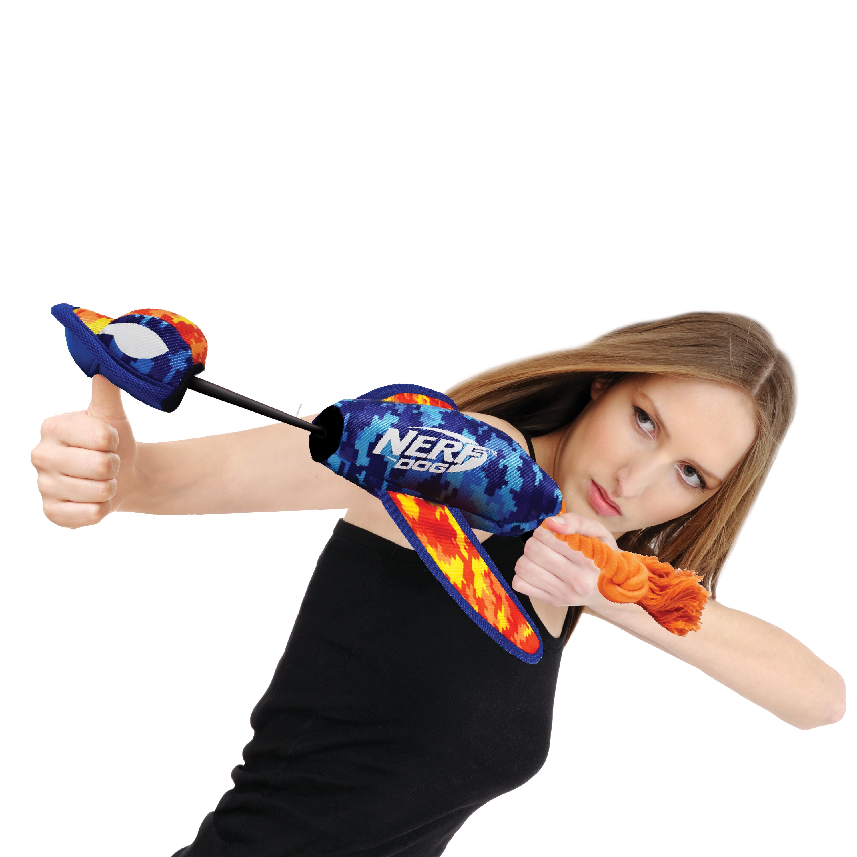 Nerf Grs Nylon Dog Toy - Crinkle Wing Launching Duck 40cm 06