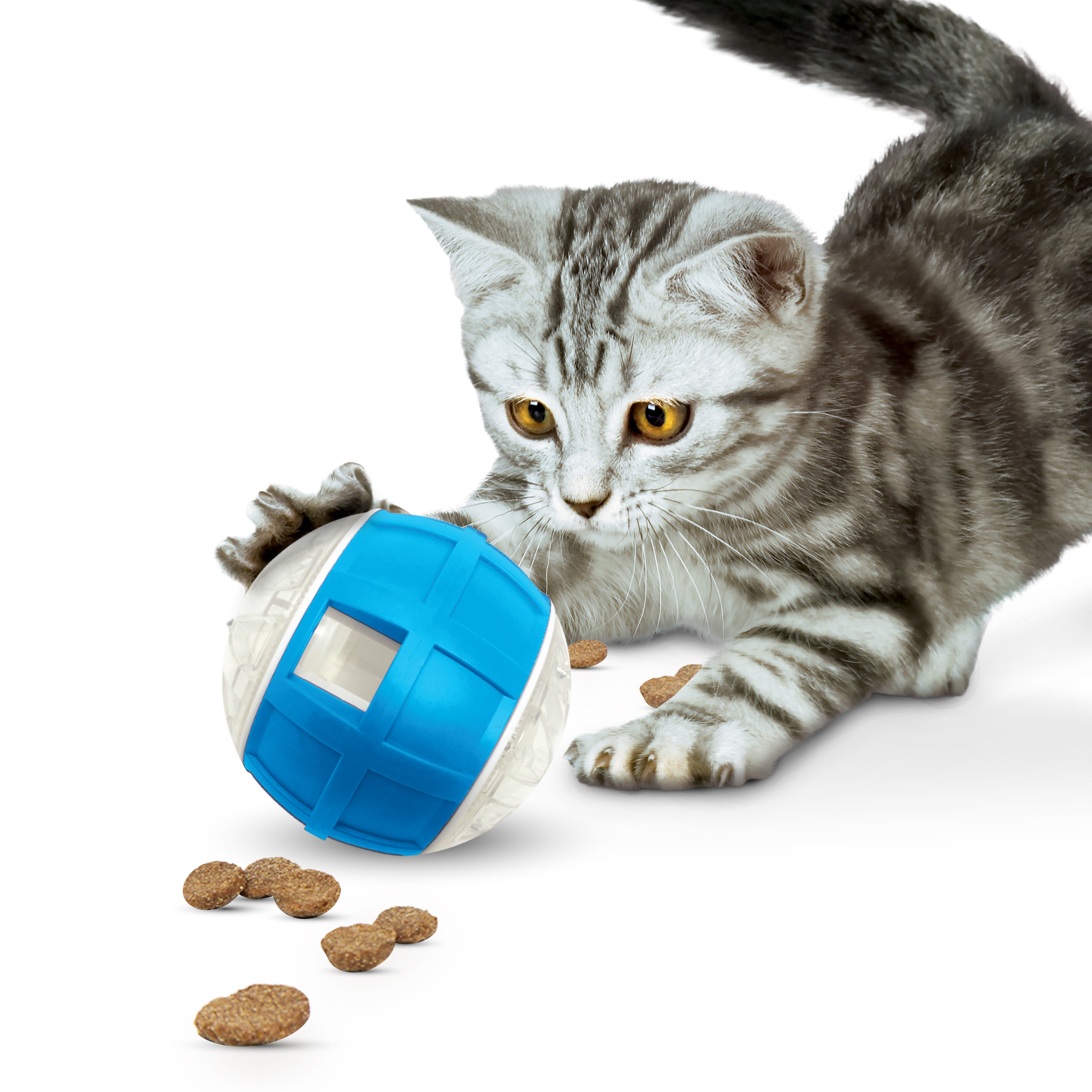 Nerf Cat Toy - Slow Feeder Treat Ball 9cm 06