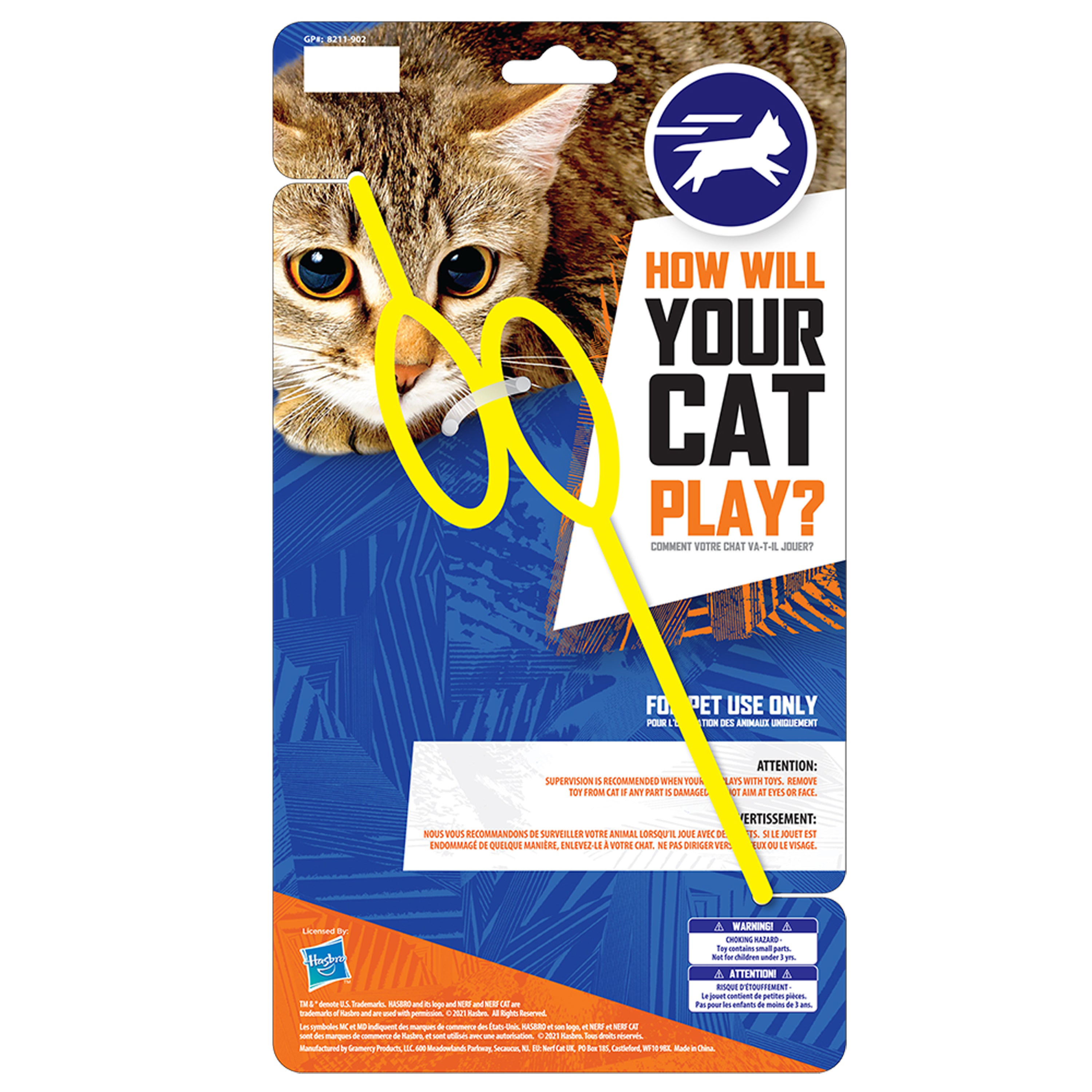 Nerf Cat Toy - Plush Elastic Launching Duck with Bell 10cm 02